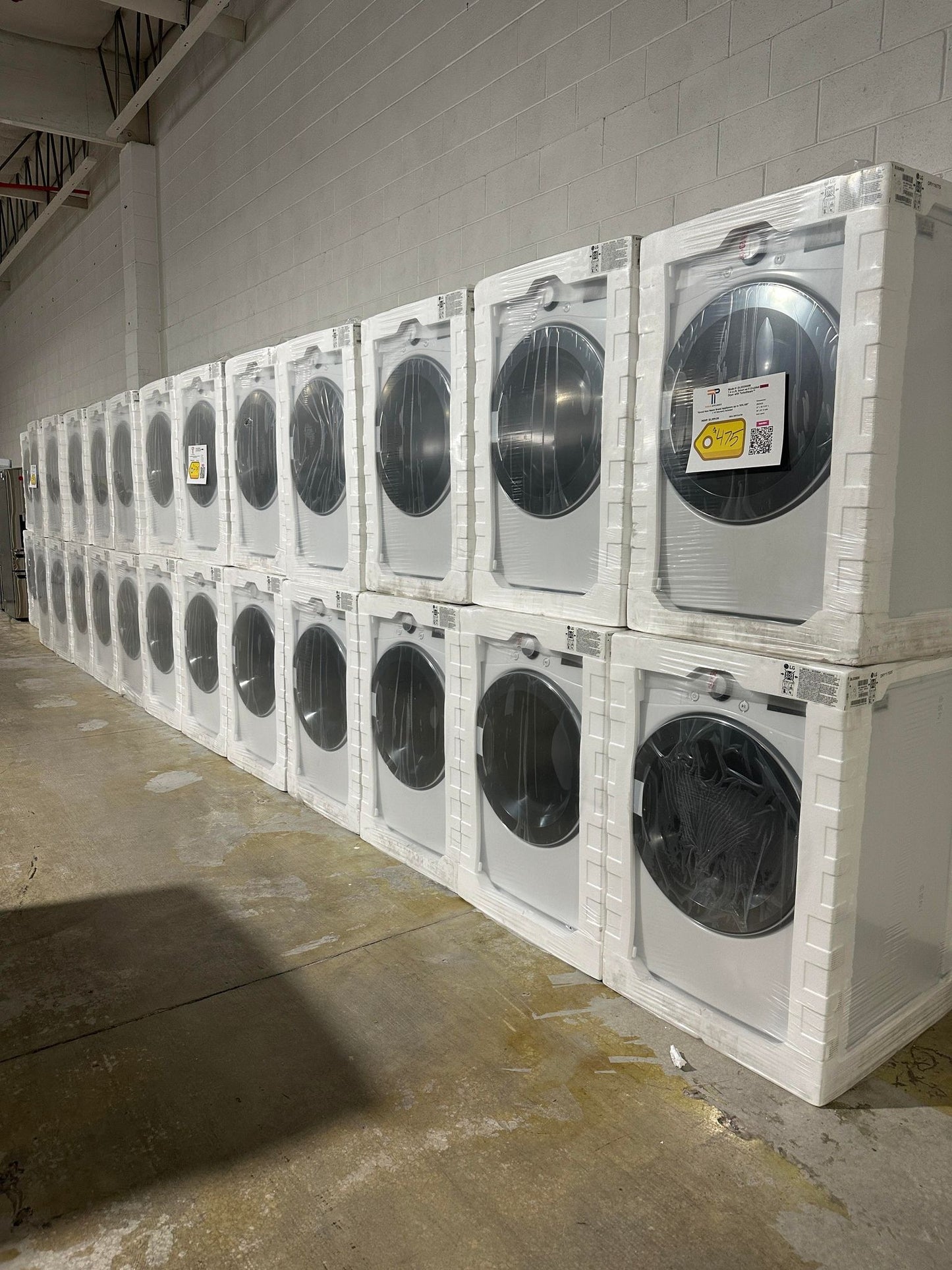BRAND NEW DISCOUNTED LG STACKABLE ELECTRIC DRYER - DRY11671S DLEX3900W