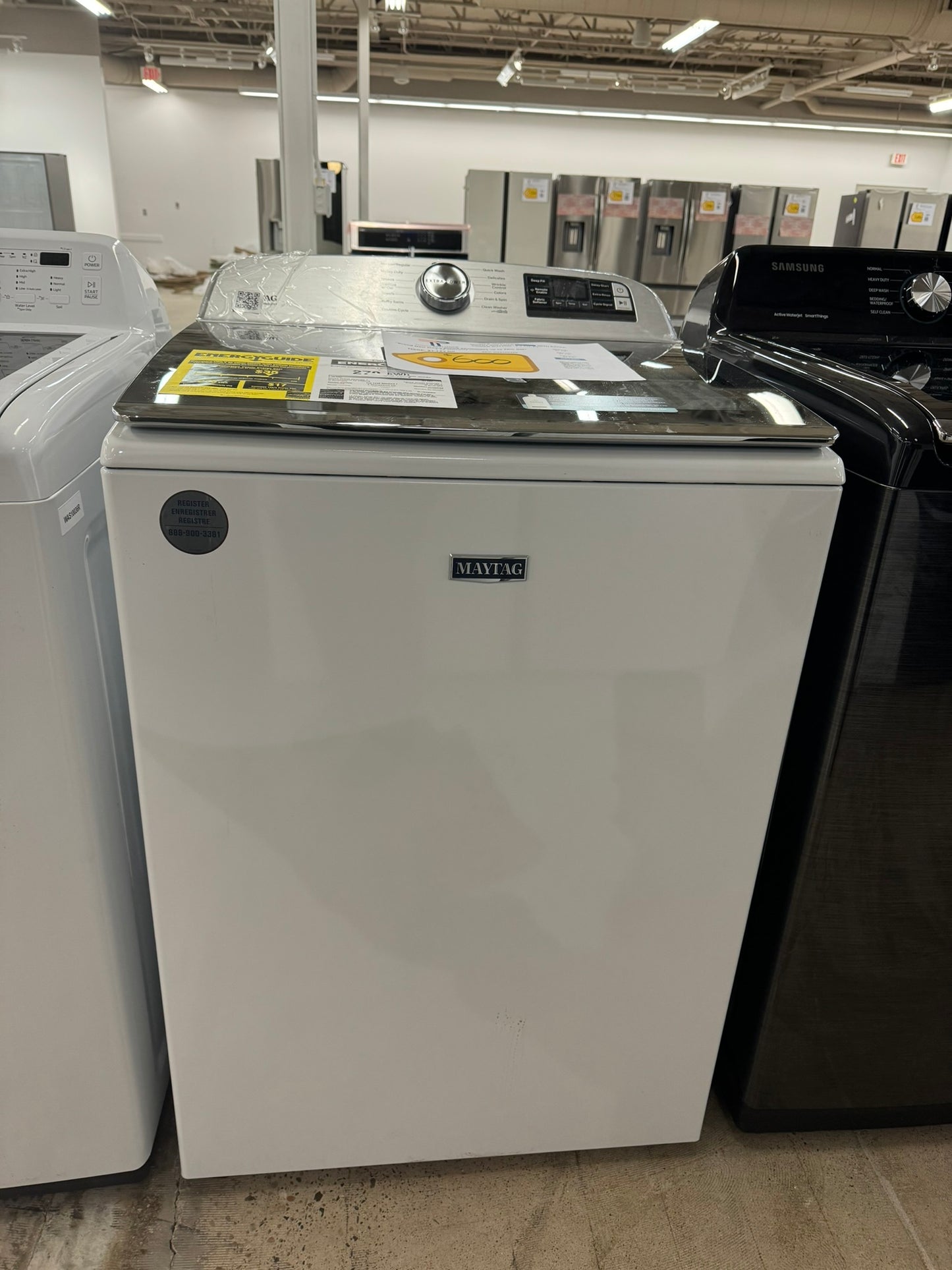 GREAT NEW MAYTAG SMART TOP LOAD WASHER MODEL: MVW7232HW WAS10035R