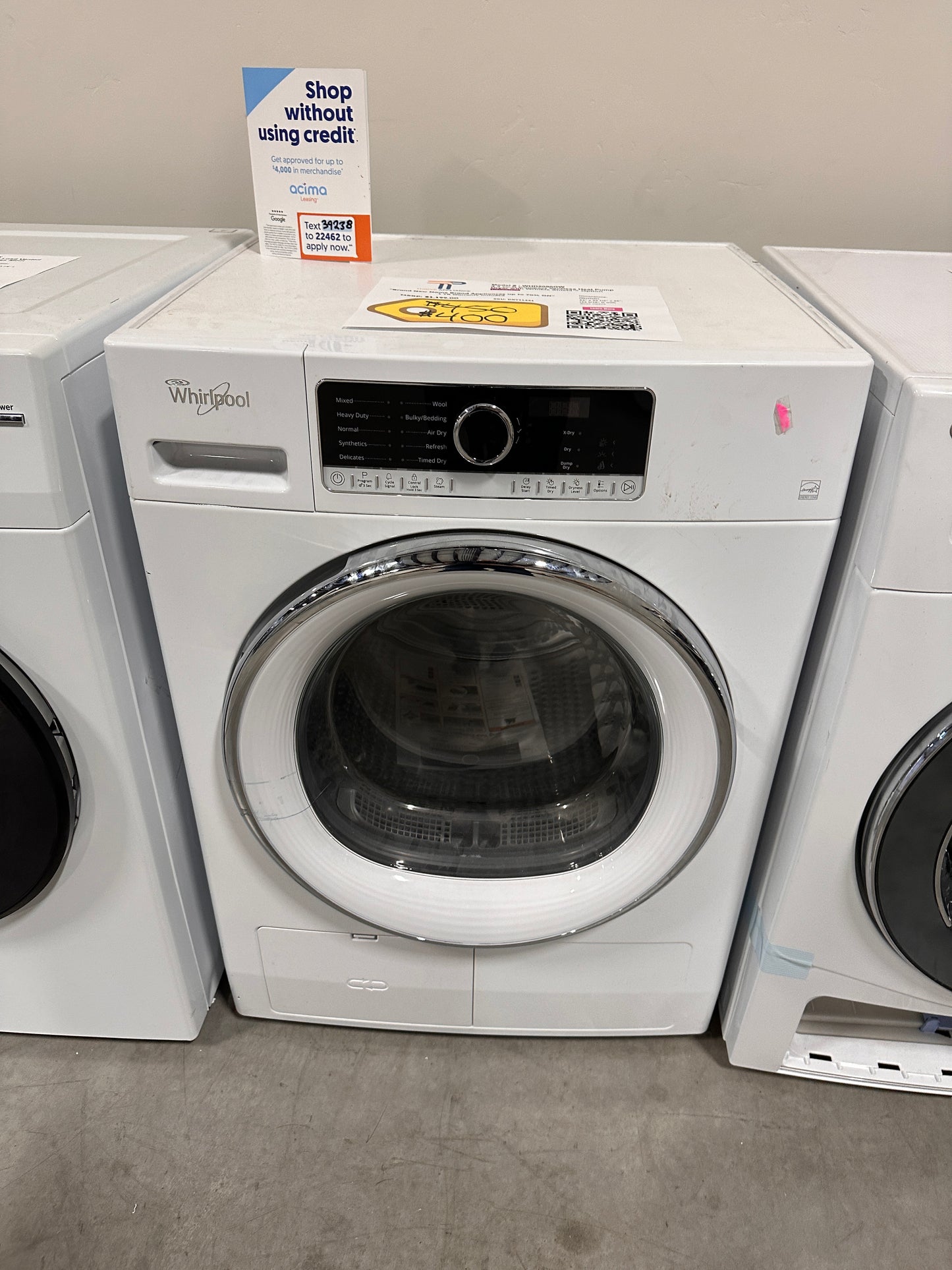 GREATLY DISCOUNTED NEW STACKABLE ELECTRIC DRYER - DRY11451