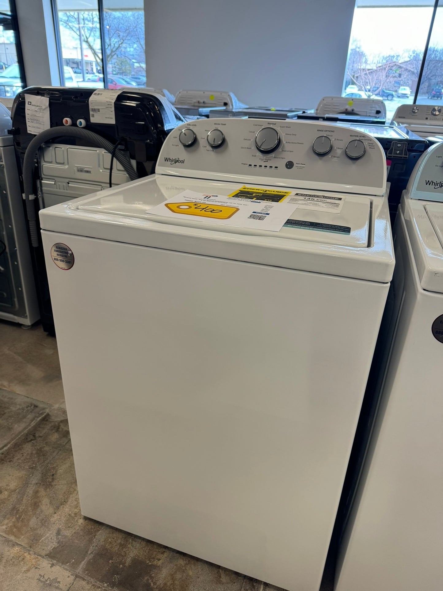 TOP LOAD WHIRLPOOL WASHER - BRAND NEW - MODEL: WTW4816FW WAS10019R