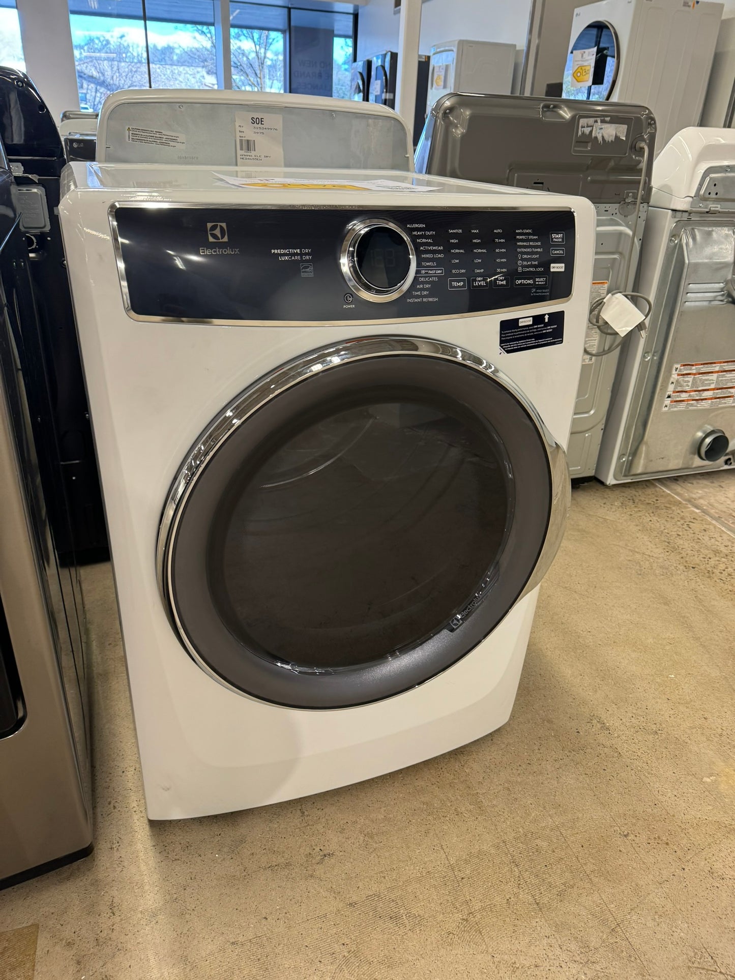 DISCOUNTED ELECTROLUX STACKABLE GAS DRYER MODEL: ELFG7637AW DRY10109R
