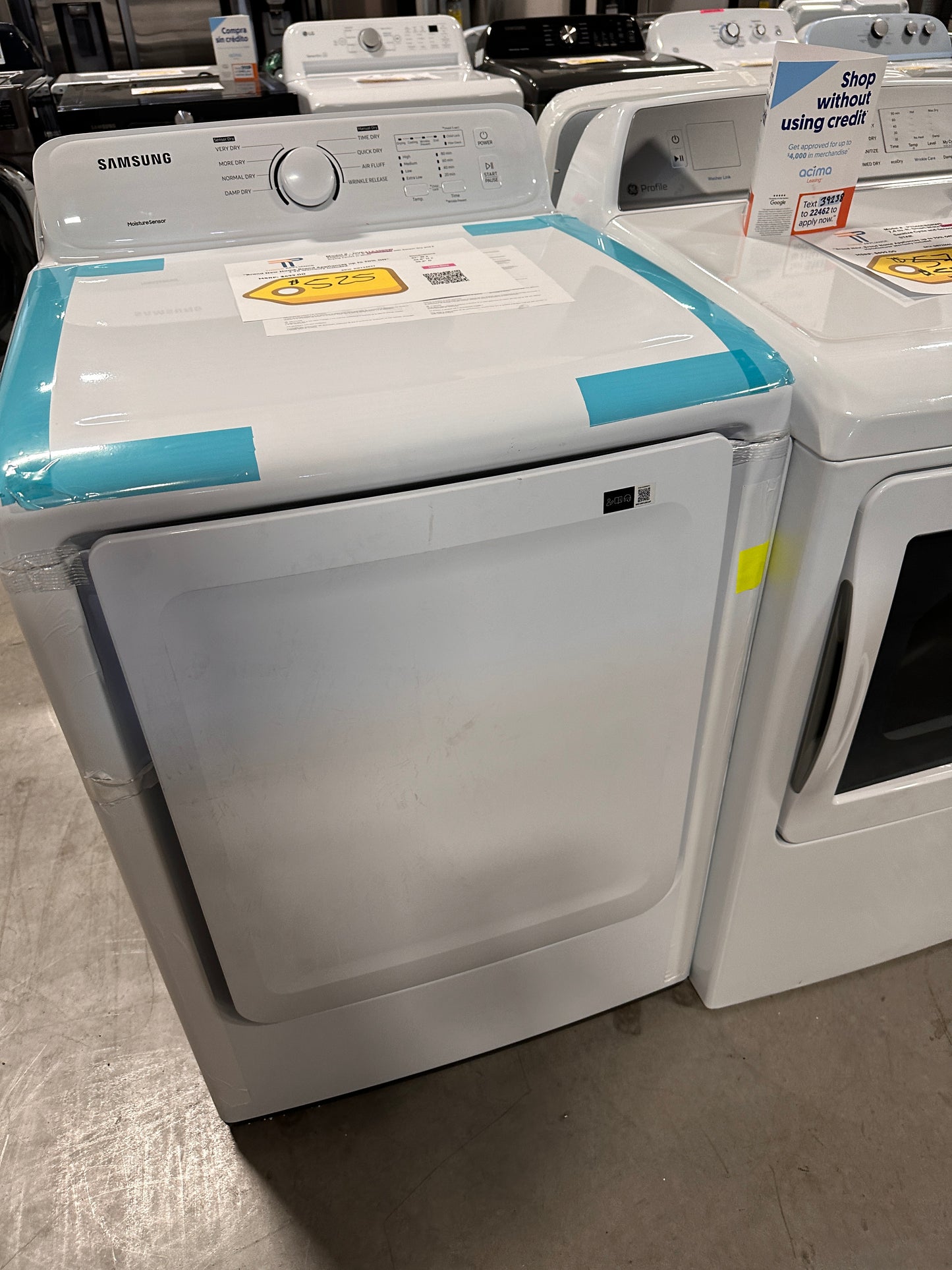 BRAND NEW SAMSUNG ELECTRIC DRYER WITH SENSOR DRY MODEL: DVE41A3000W/A3 DRY12677