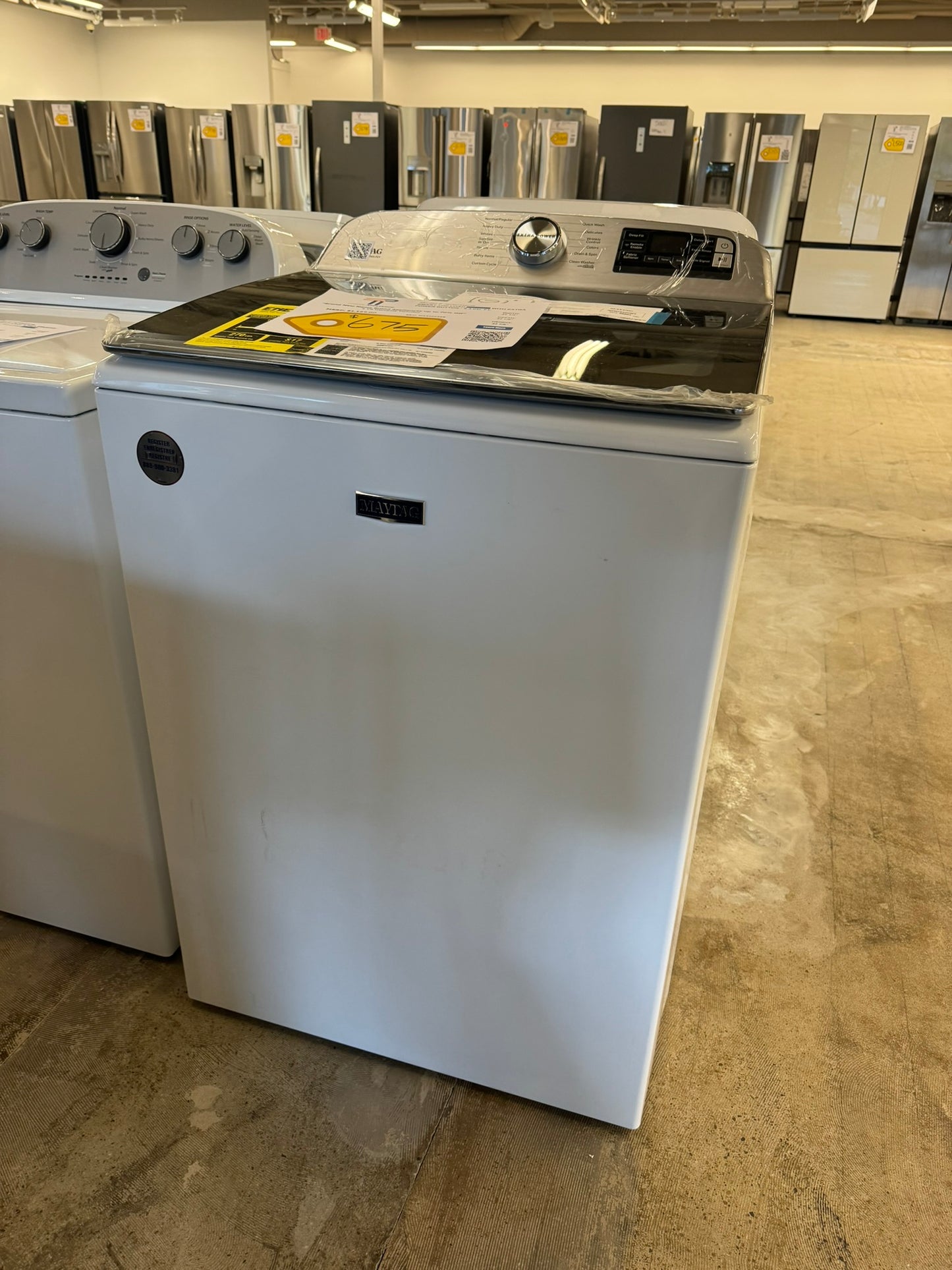 GREAT NEW MAYTAG SMART TOP LOAD WASHING MACHINE MODEL: MVW7232HW WAS10124R