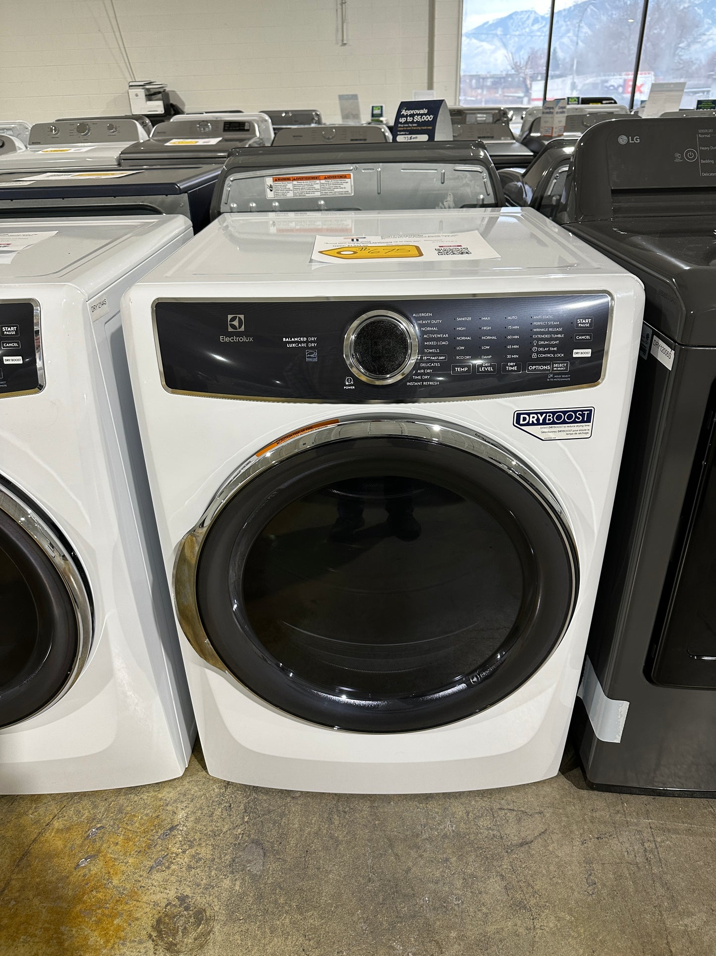 GREAT NEW STACKABLE ELECTRIC DRYER MODEL: ELFE7637AW DRY13005S