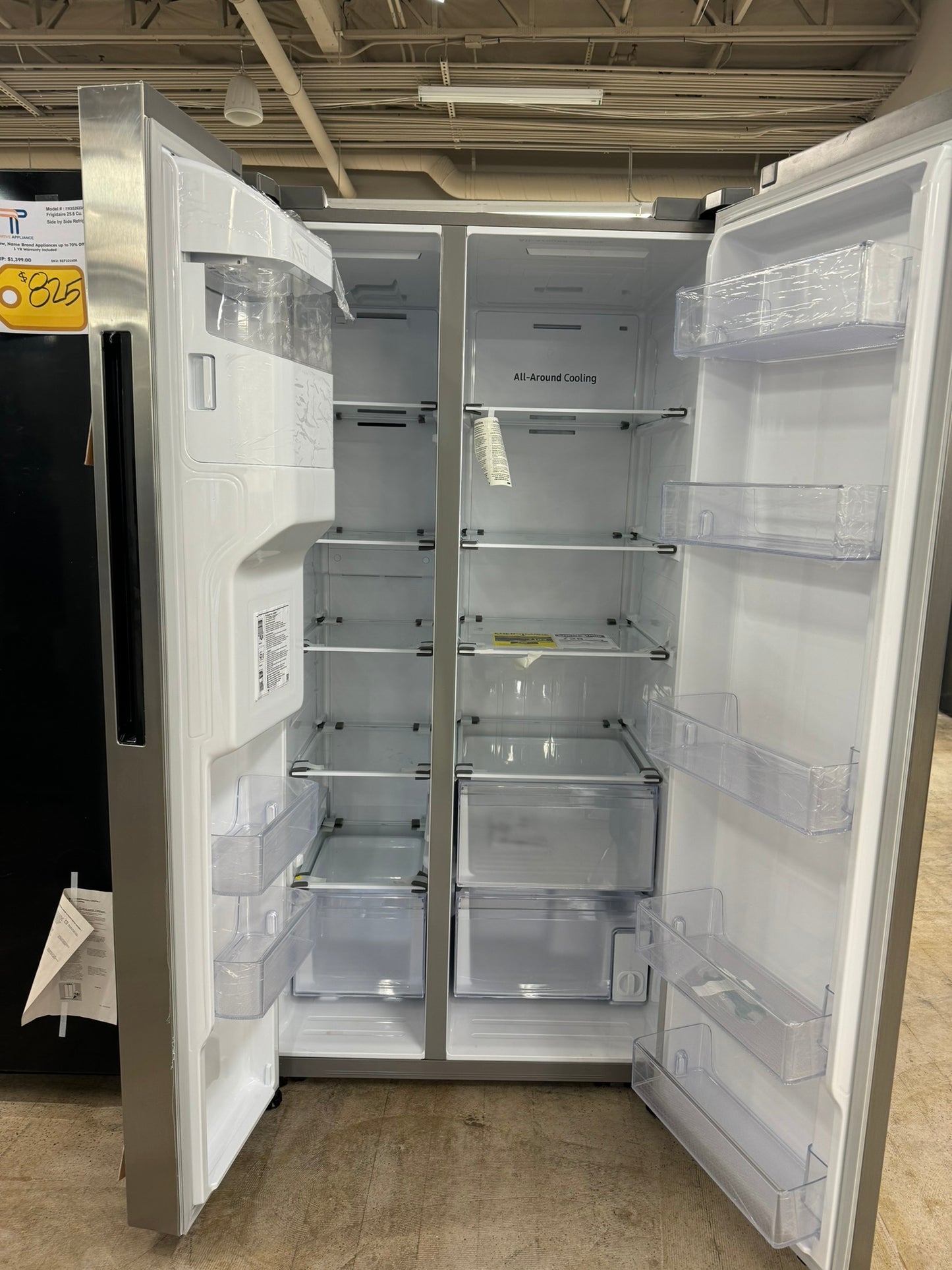 GREAT NEW SIDE-BY-SIDE SAMSUNG REFRIGERATOR MODEL: RS27T5200SR REF10165R