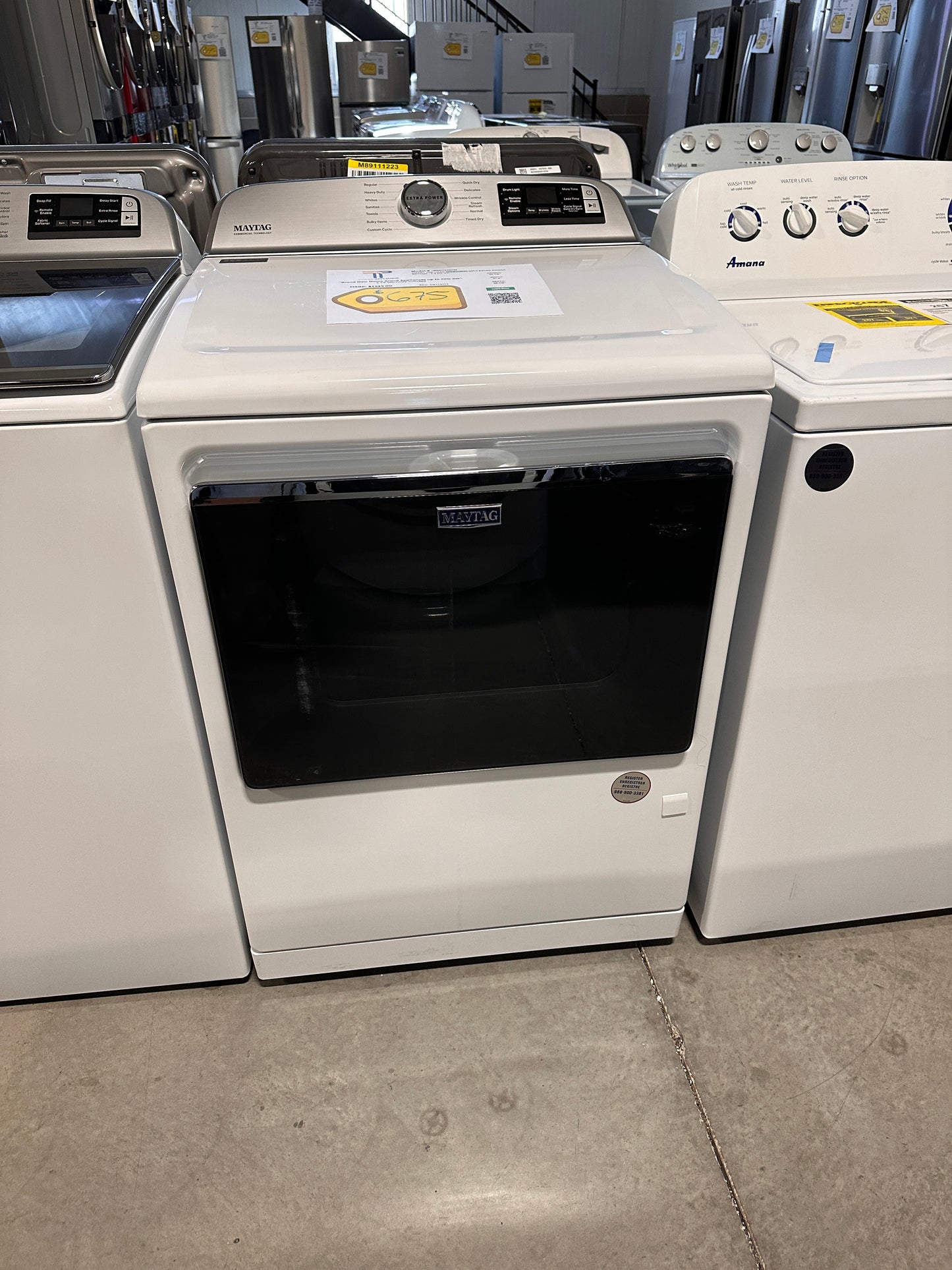GREAT GAS DRYER with STEAM and EXTRA POWER MODEL: MGD7230HW DRY12713
