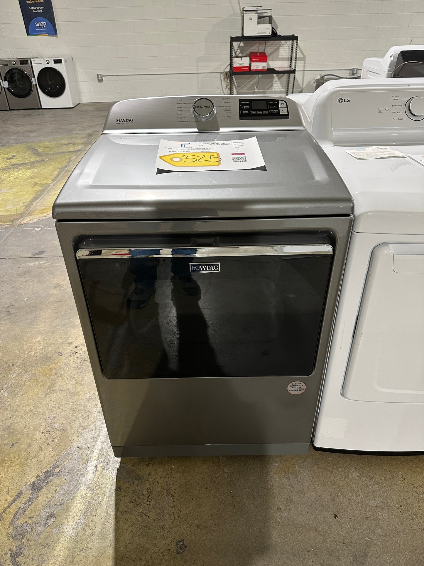 BRAND NEW MAYTAG SMART ELECTRIC DRYER MODEL: MED7230HC DRY13063S
