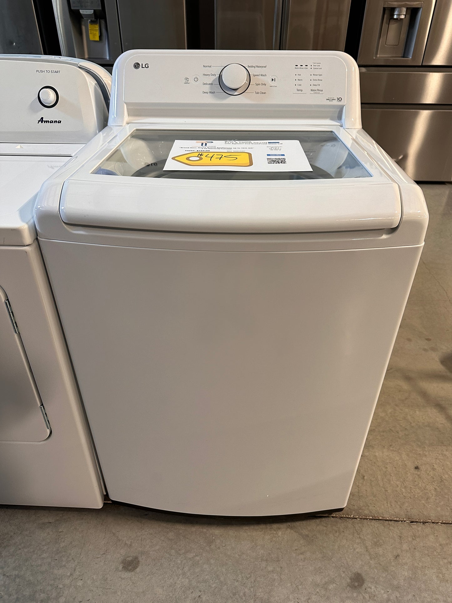 GREAT NEW LG TOP LOAD WASHER with TURBODRUM MODEL: WT6105CW WAS13467