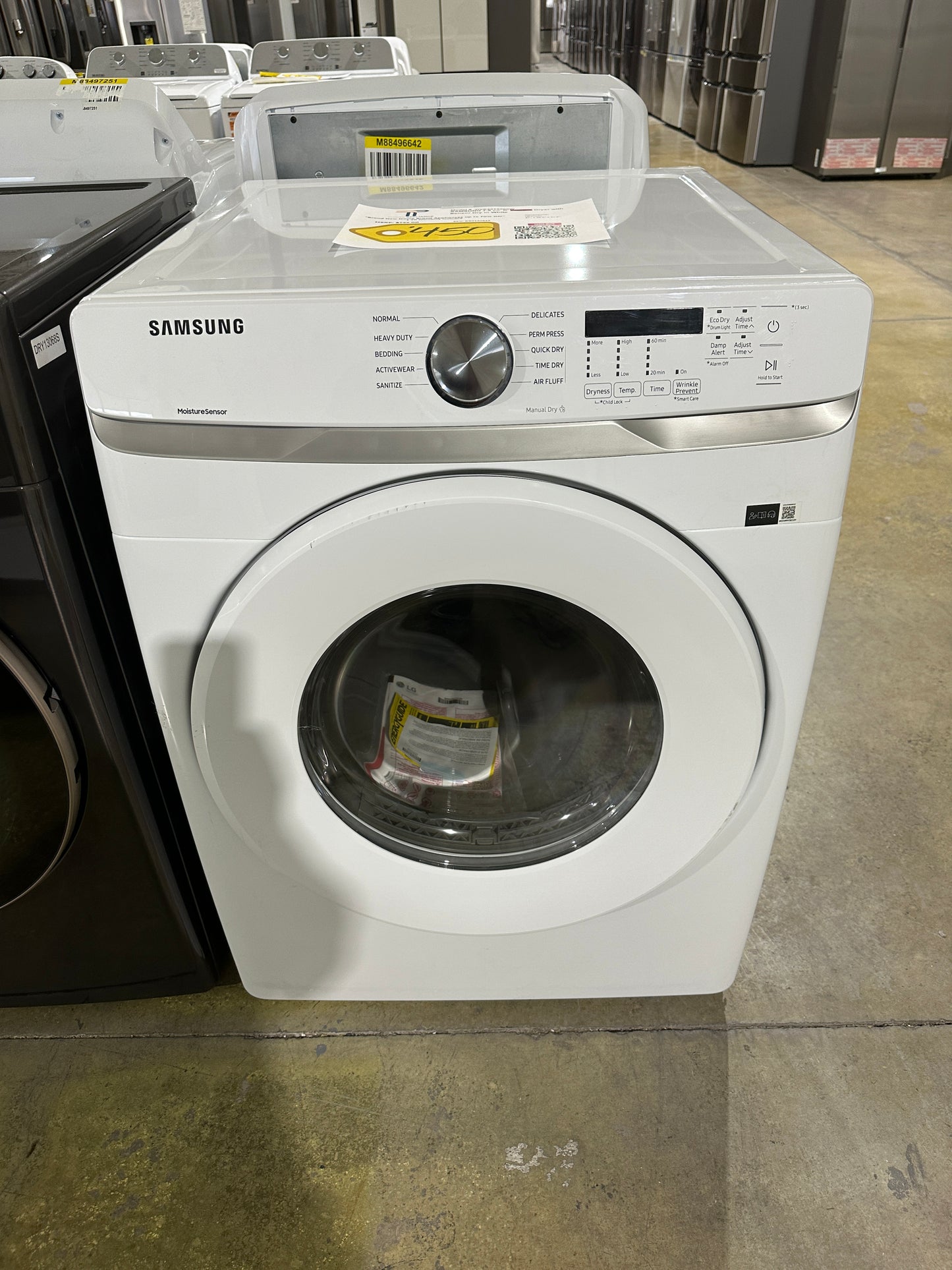 GREAT PRICE! Samsung 7.5 Cu. ft. Electric Dryer with Sensor Dry MODEL: DVE45T6000W DRY13083S