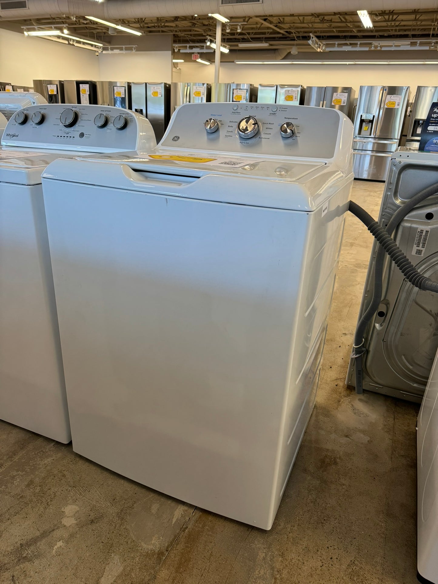 NEW GE TOP LOAD WASHER with COLD PLUS MODEL: GTW385ASWWS WAS10185R