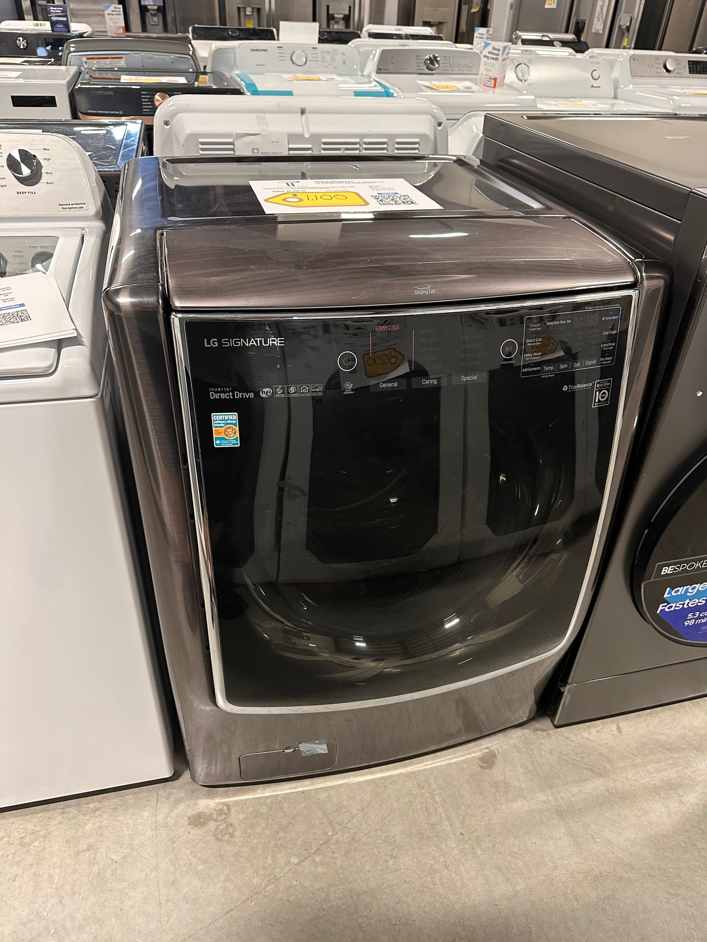 GORGEOUS LG SIGNATURE SMART FRONT LOAD WASHER MODEL: WM9500HKA WAS13493