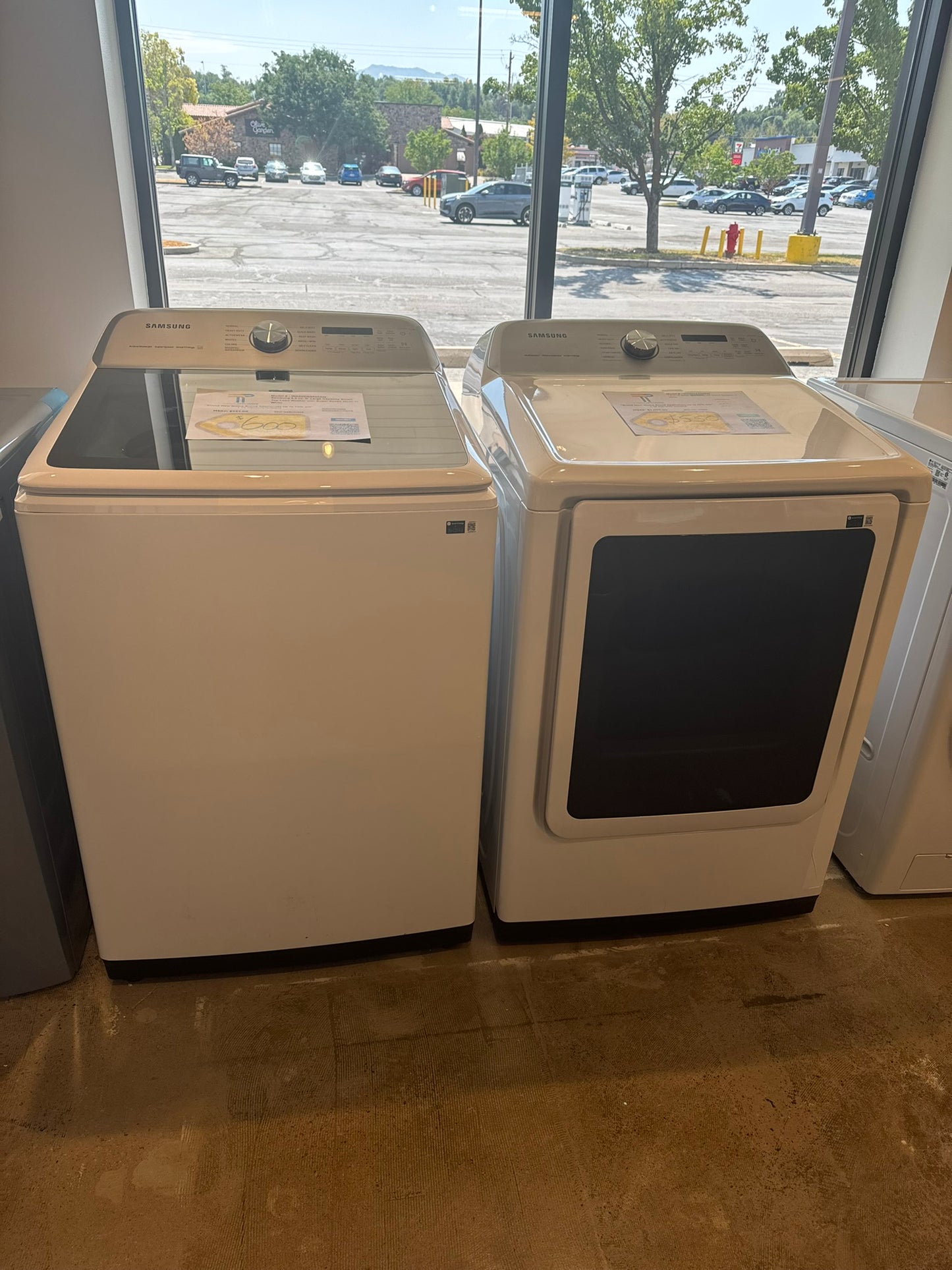 GREAT NEW SAMSUNG TOP LOAD WASHER GAS DRYER LAUDRY SET WAS10134R DRY10151R