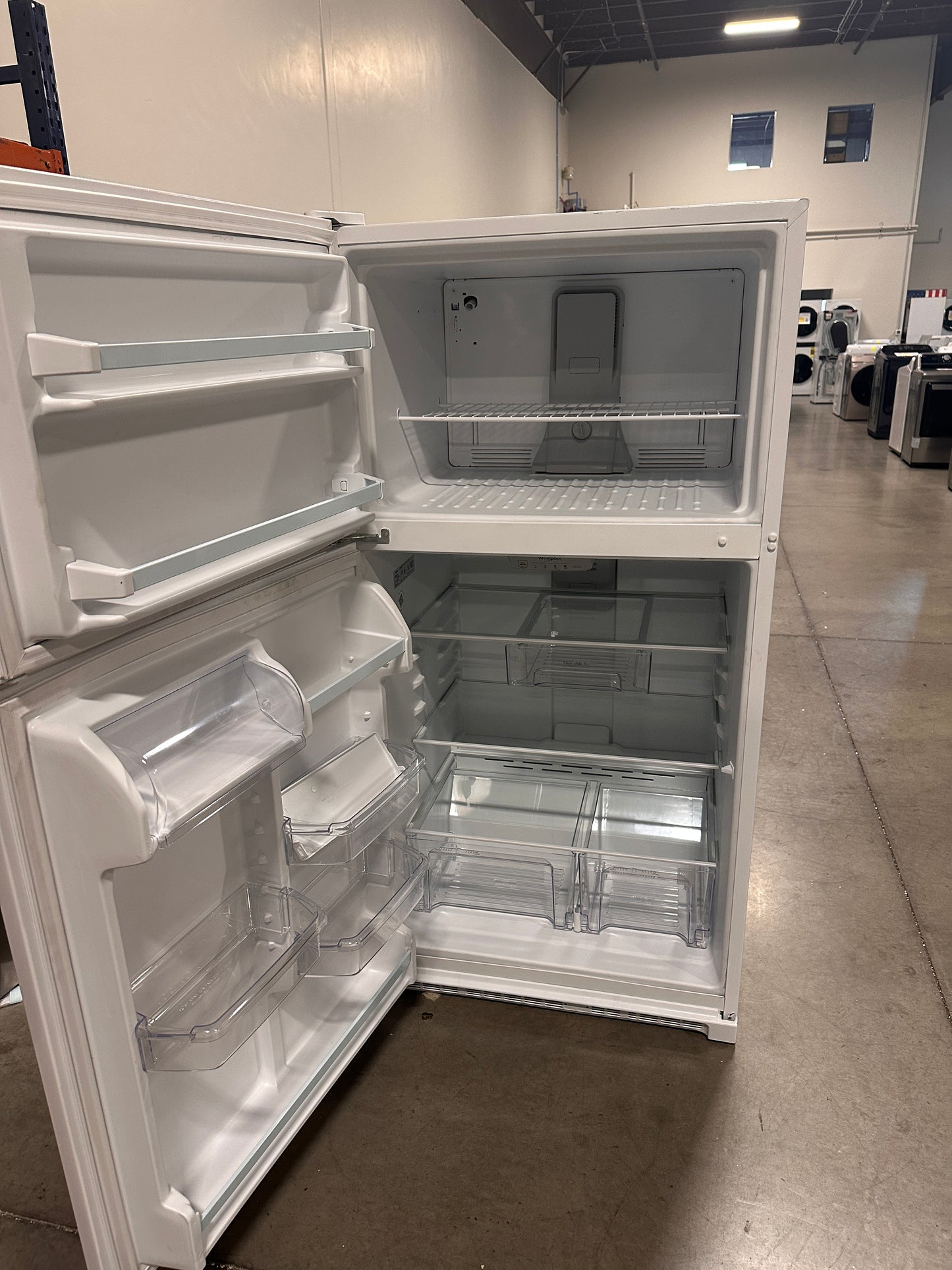 New Whirlpool - 20.5 Cu. Ft. Top-Freezer Refrigerator - MODEL: WRT311FZDW REF13366