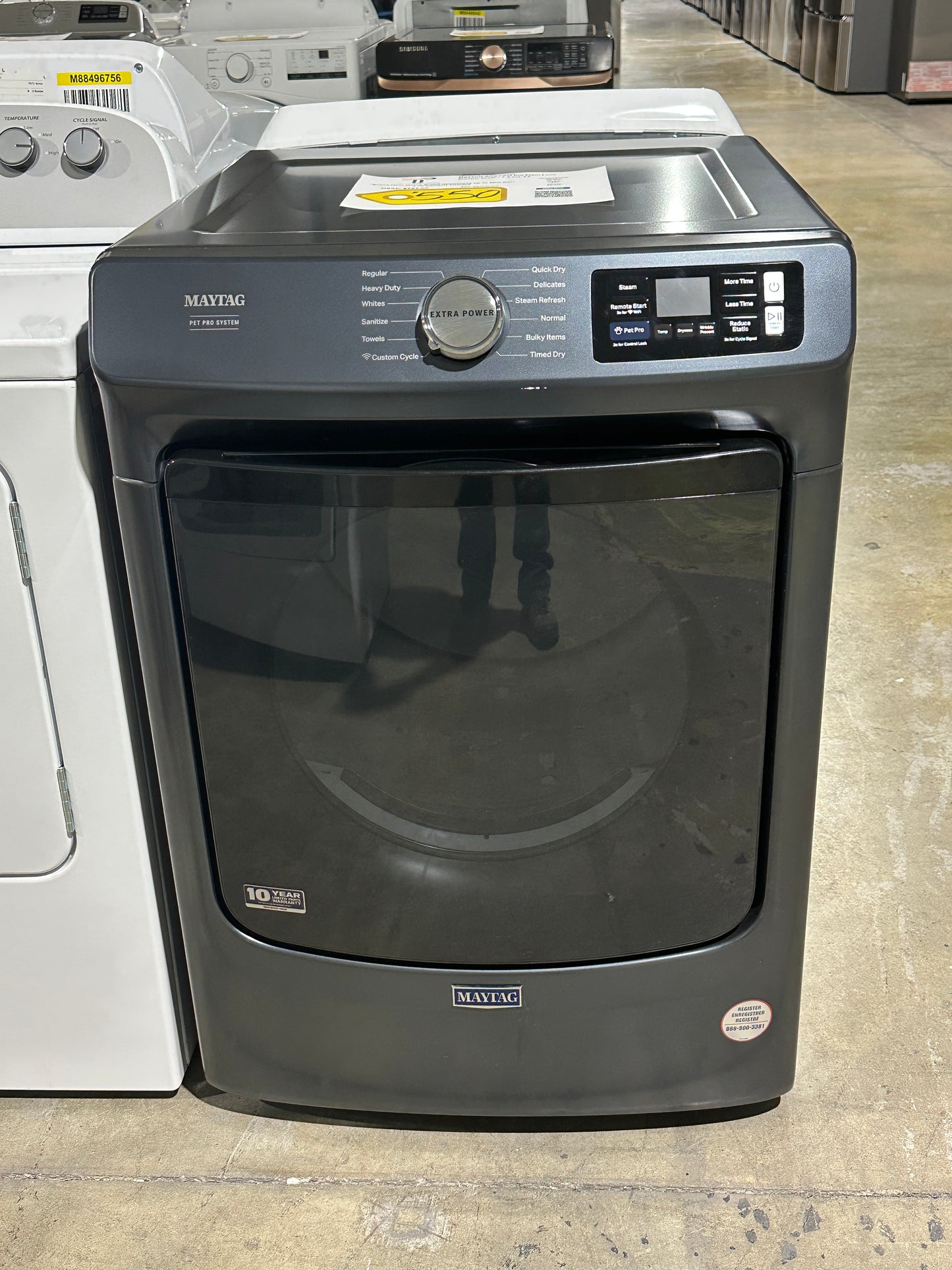GREAT NEW MAYTAG ELECTRIC DRYER with PET PRO SYSTEM MODEL: MED7020RF DRY13096S