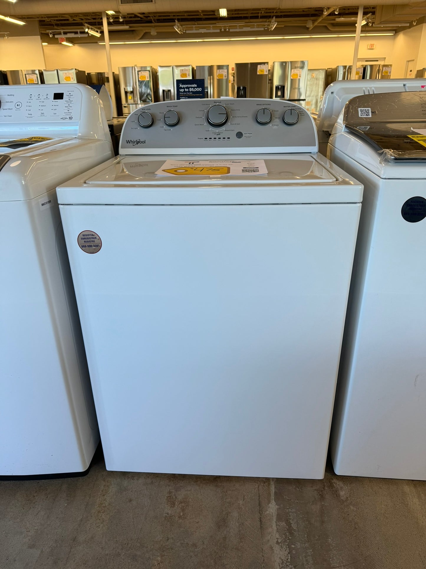 NEW Whirlpool - 3.5 Cu. Ft. 12-Cycle Top-Loading Washer MODEL: WTW4816FW WAS10198R