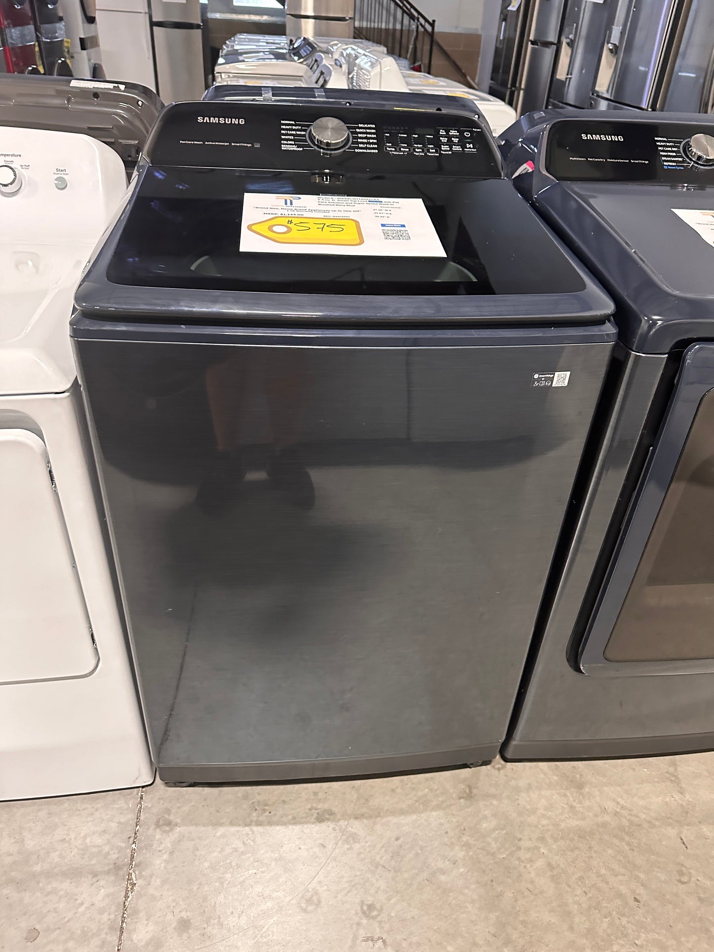 GORGEOUS NEW SAMSUNG SMART TOP LOAD WASHING MACHINE MODEL: WA54CG7150AD WAS13501