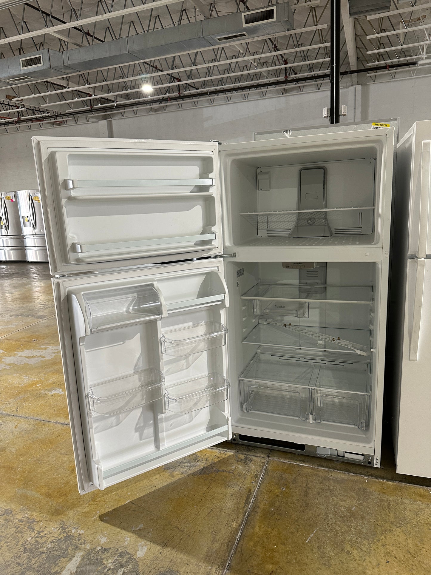 Whirlpool 33-inch Wide Top Freezer Refrigerator MODEL: WRT311FZDW REF13848S