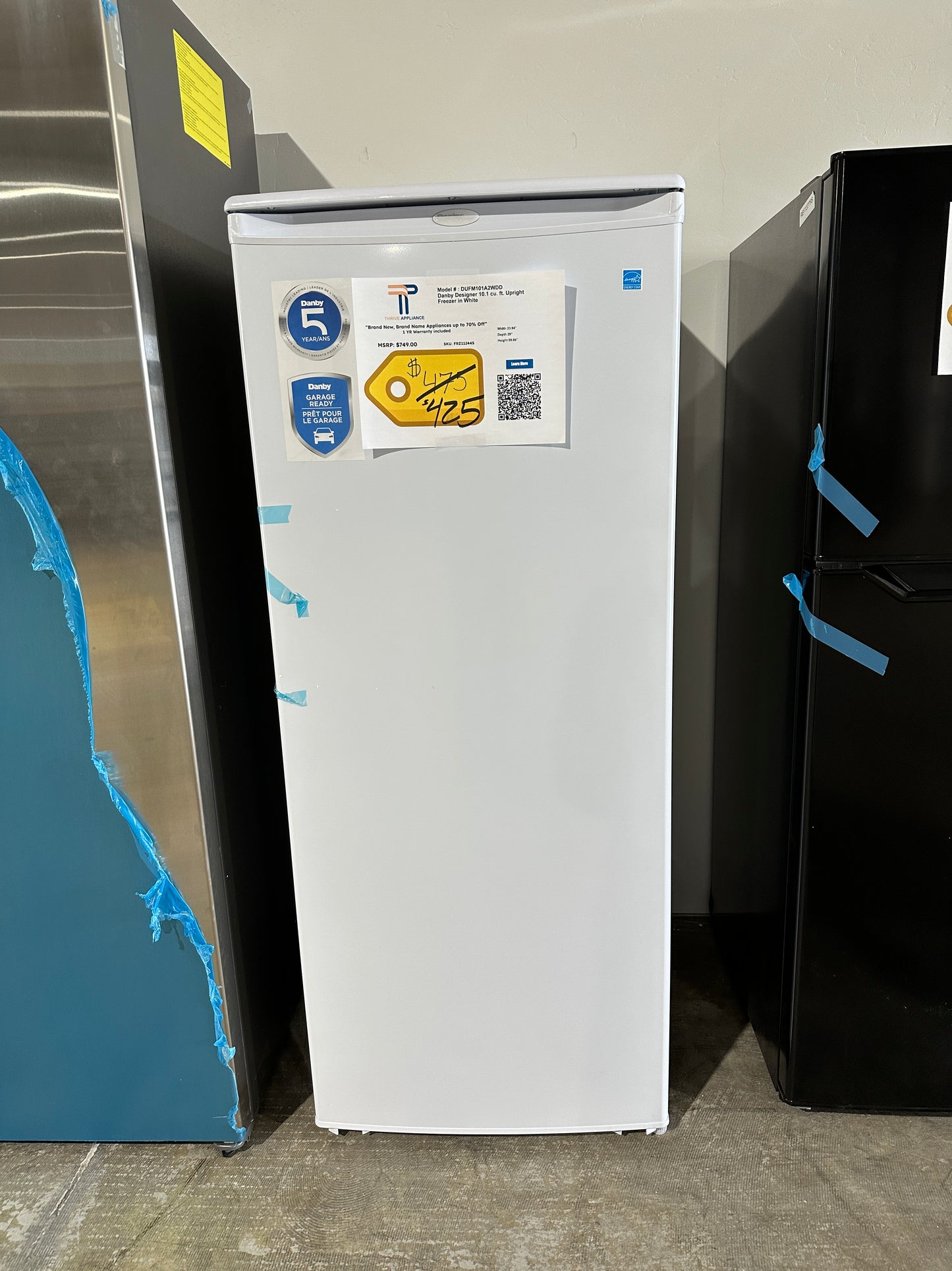 New Danby Designer 10.1 Cu. ft. Upright Freezer MODEL: DUFM101A2WDD FRZ11244S