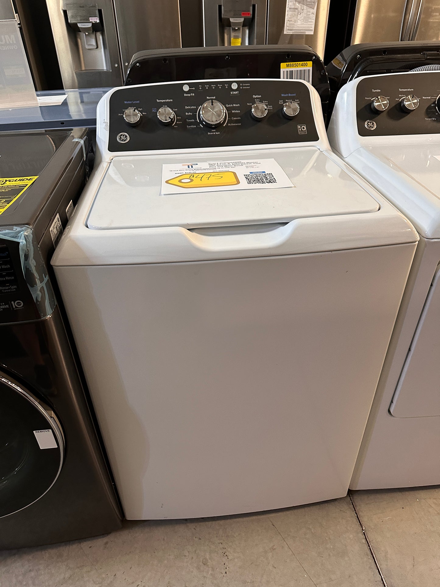 GREAT GE TOP LOAD WASHER WITH WASH BOOST MODEL: GTW485ASWWB WAS13518