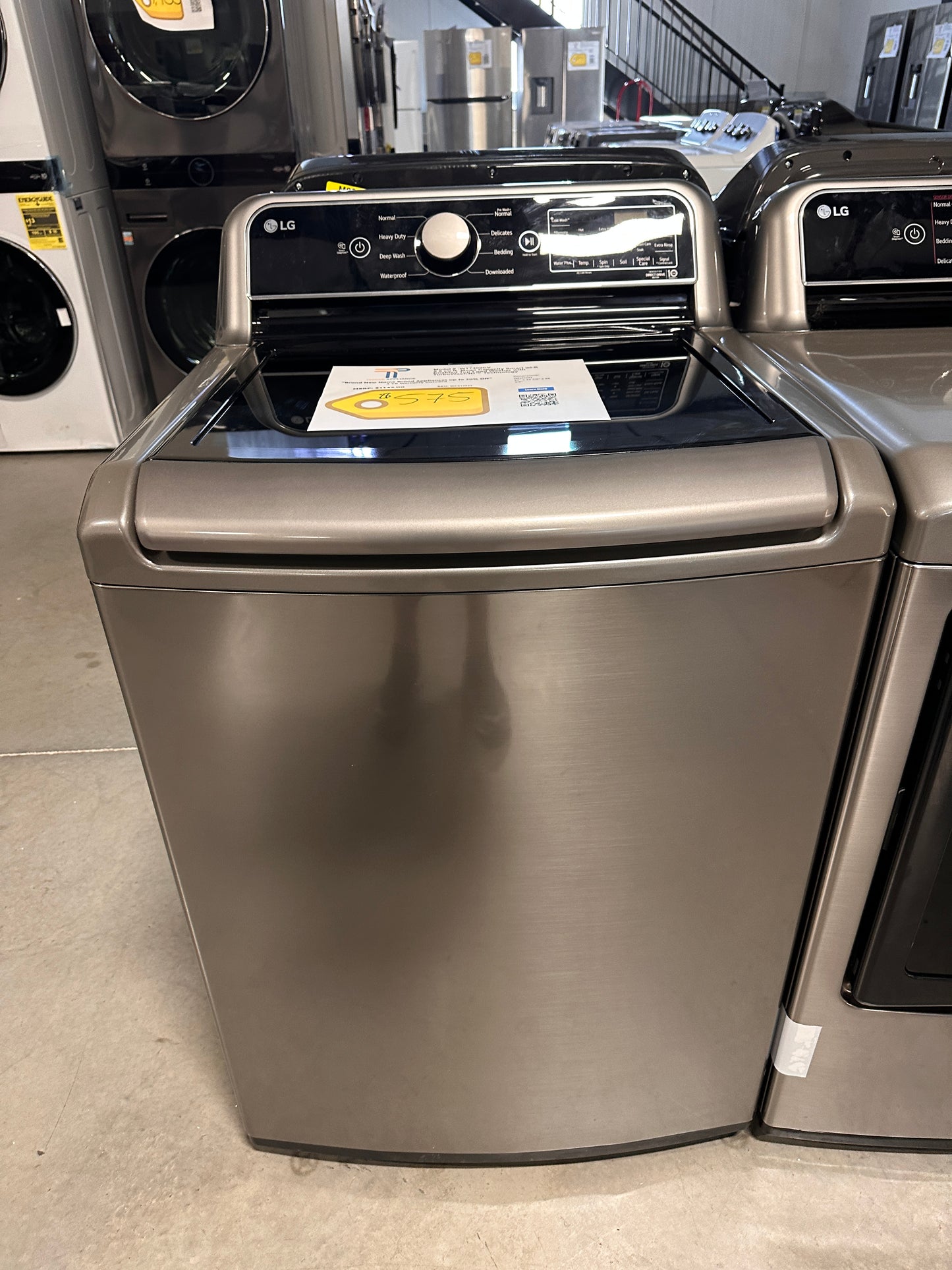 GREAT NEW LG SMART TOP LOAD WASHER MODEL: WT7400CV WAS13523
