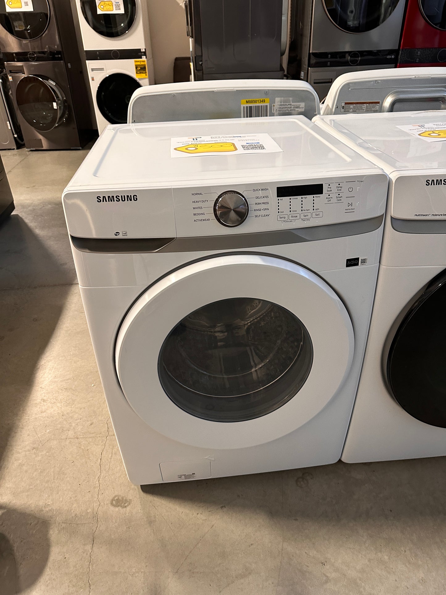 STACKABLE SMART FRONT LOAD WASHER MODEL: WF45T6000AW WAS13520
