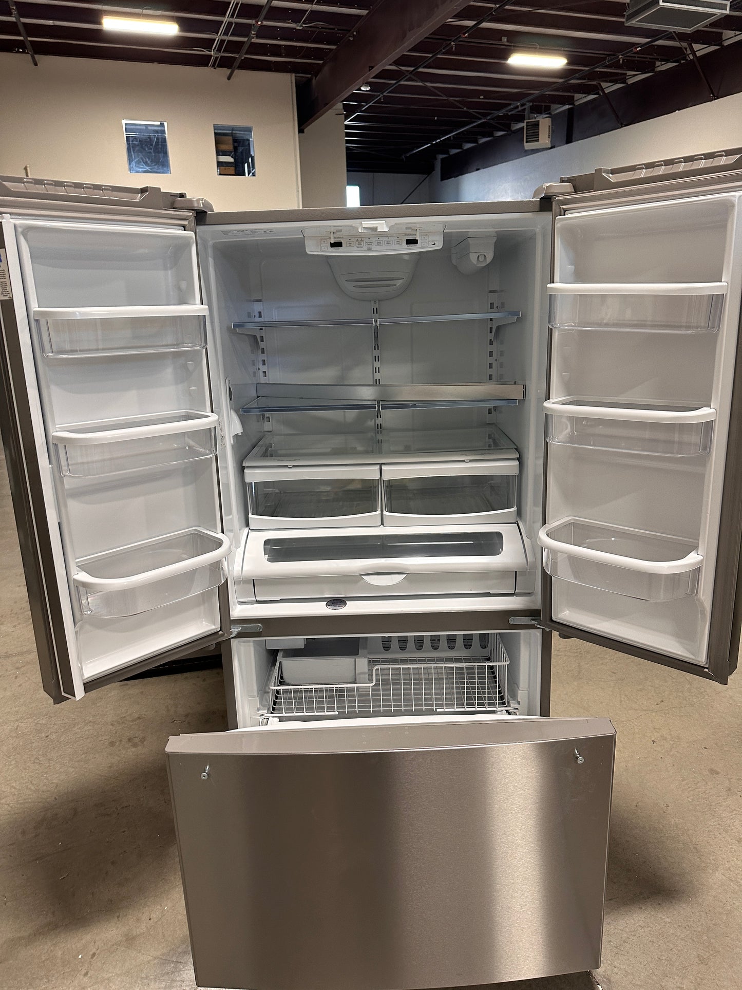 GREAT NEW WHIRLPOOL FRENCH DOOR REFRIGERATOR MODEL: WRF535SWHZ REF13477