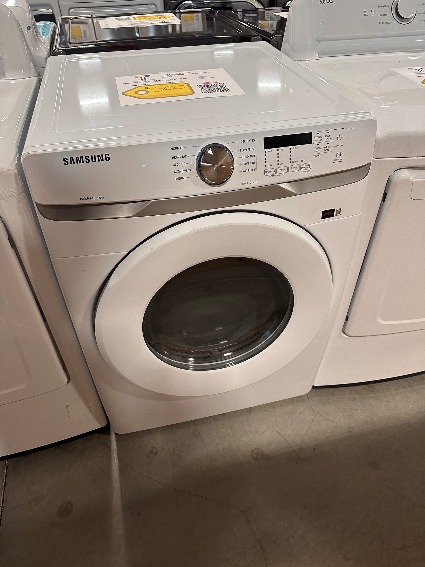 GREAT NEW SAMSUNG ELECTRIC DRYER MODEL: DVE45T6000W DRY12779