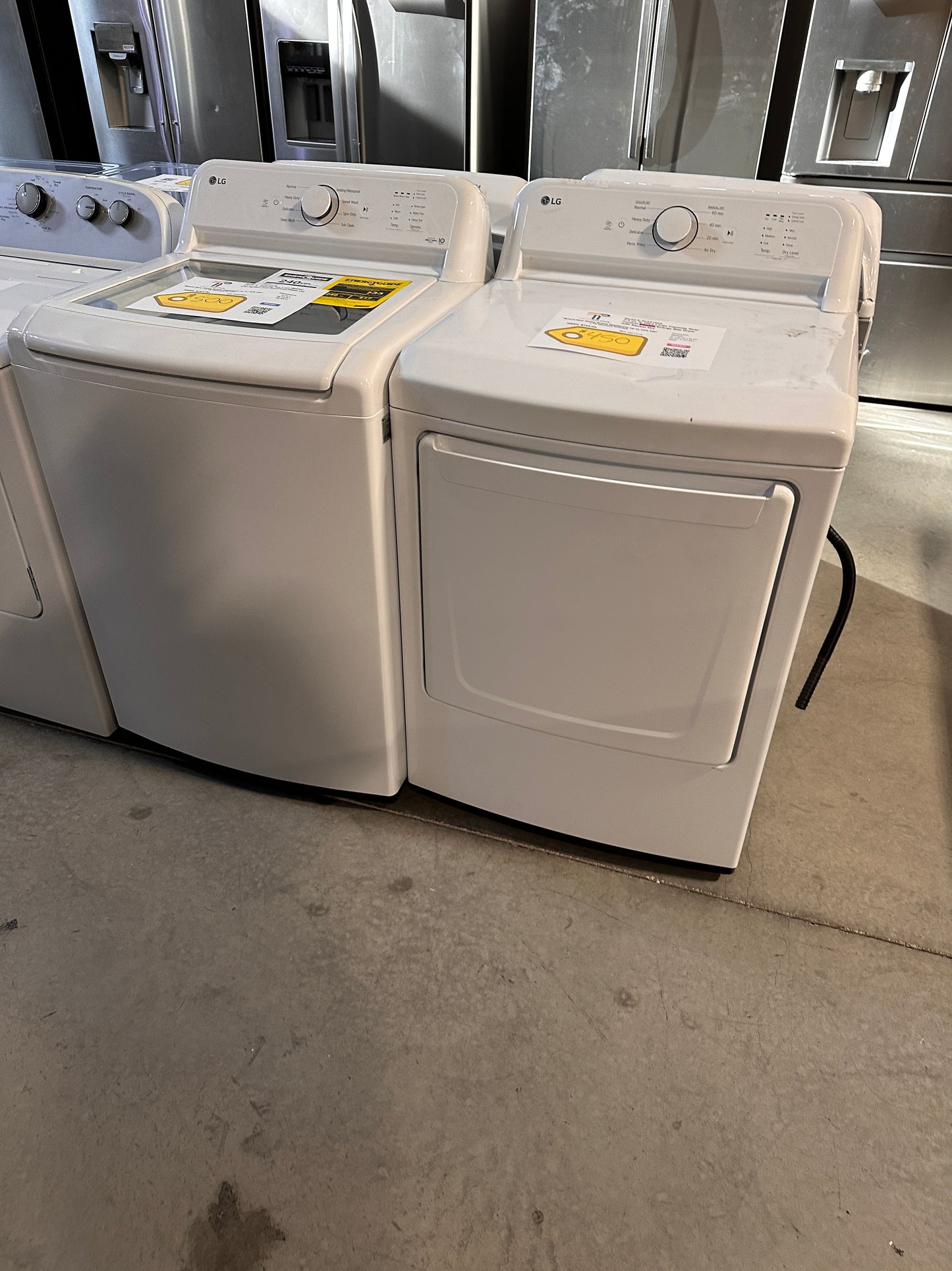 GREAT NEW LG TOP LOAD WASHER ELECTRIC DRYER LAUNDRY SET WAS13544 DRY12778