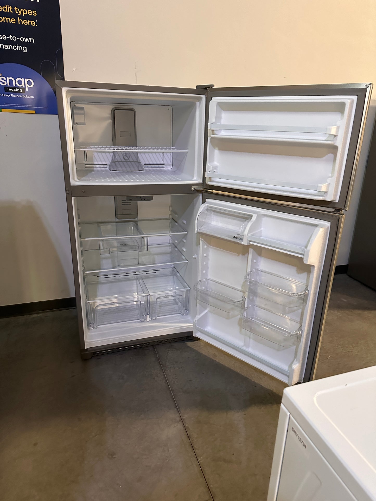 New Whirlpool - 20.5 Cu. Ft. Top-Freezer Refrigerator - MODEL: WRT311FZDZ REF13499