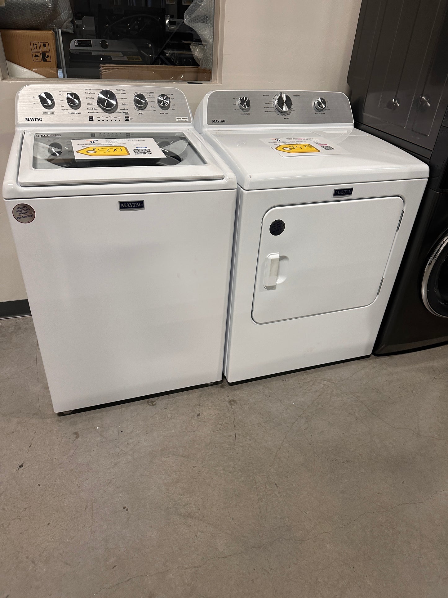 GREAT NEW MAYTAG TOP LOAD WASHER ELECTRIC DRYER LAUNDRY SET WAS13542 DRY12807