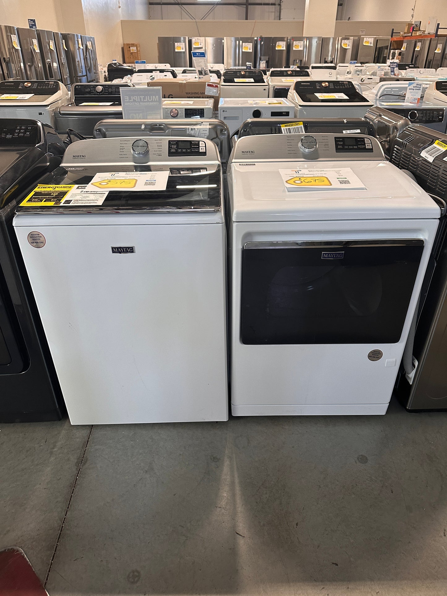 BRAND NEW MAYTAG TOP LOAD WASHER GAS DRYER LAUNDRY SET WAS13538 DRY12713