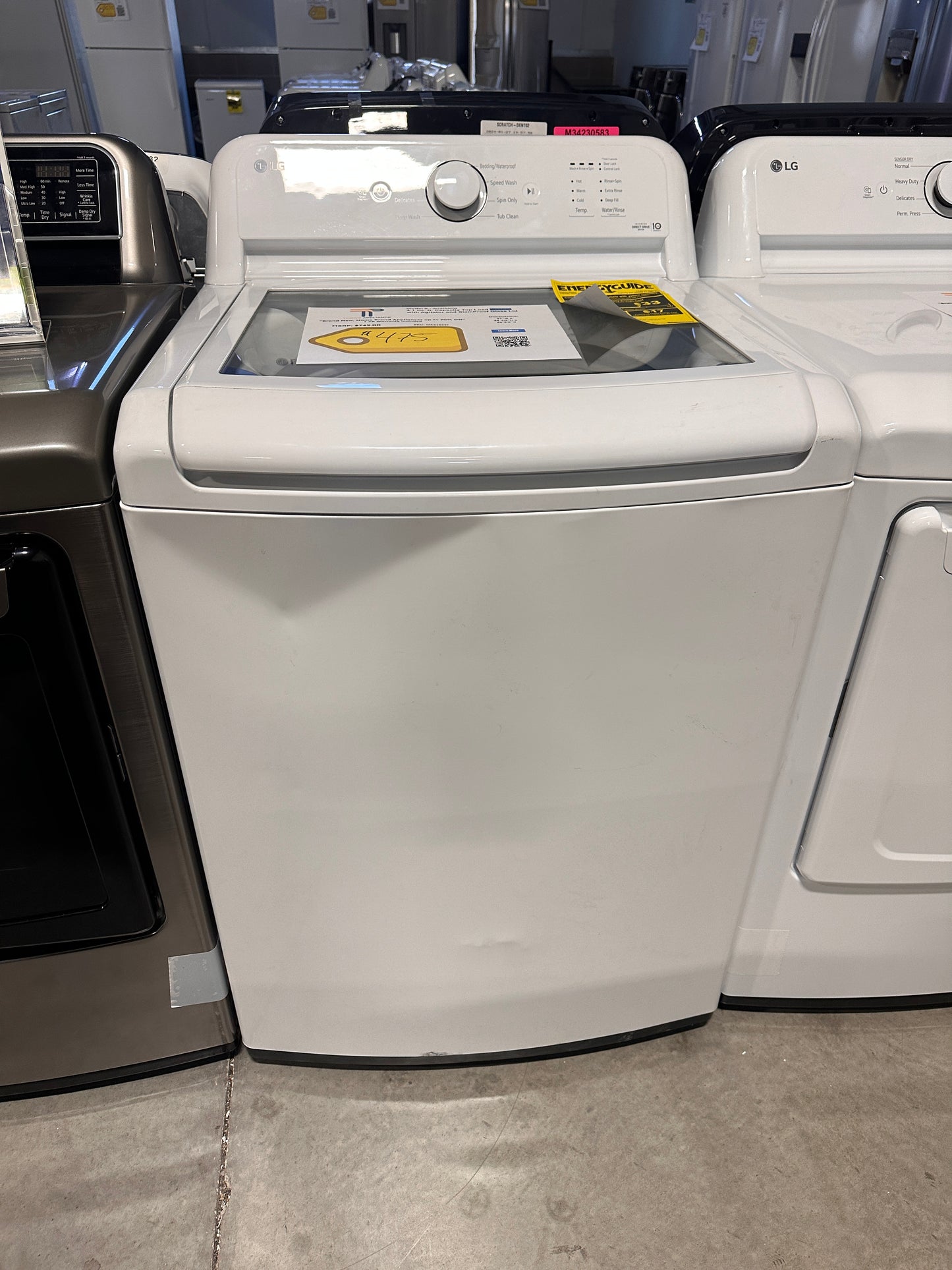 GREAT NEW LG TOP LOAD WASHER MODEL: WT6105CW WAS13597
