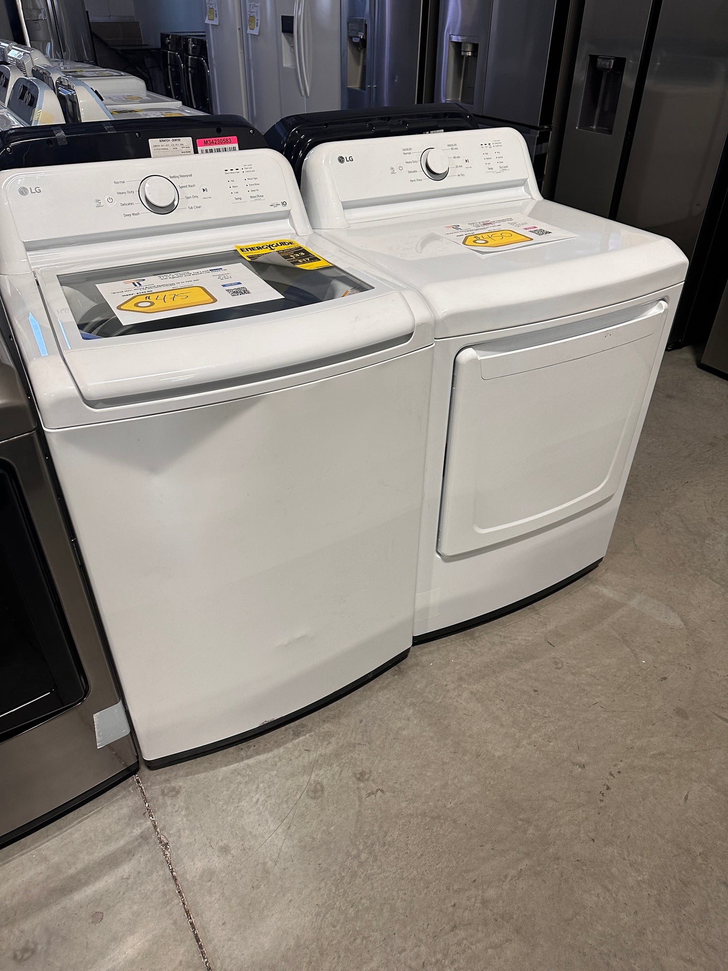 GREAT NEW LG TOP LOAD WASHER ELECTRIC DRYER LAUNDRY SET WAS13597 DRY12786