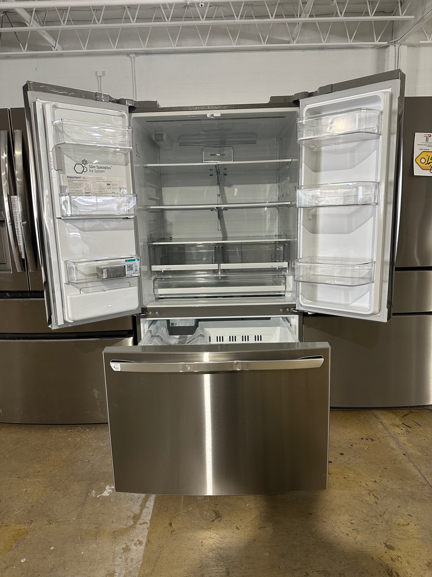 LG 3 Door French Door Standard Depth Refrigerator with Dual Ice Makers MODEL: LHFS28XBS REF13950S