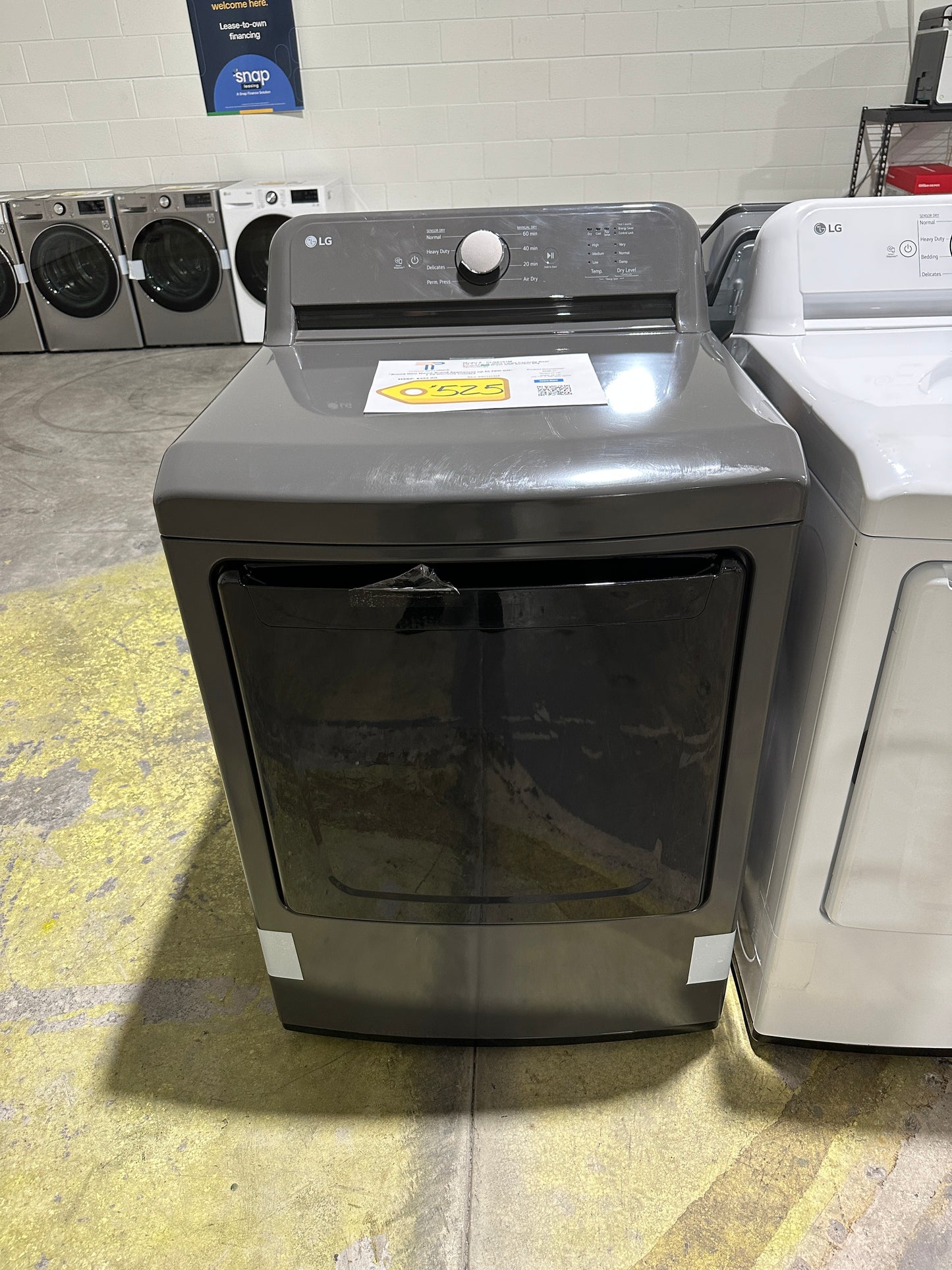 LG 7.4 Cu. Ft. Ultra Large Capacity Gas Dryer MODEL: DLG6101M DRY13136S