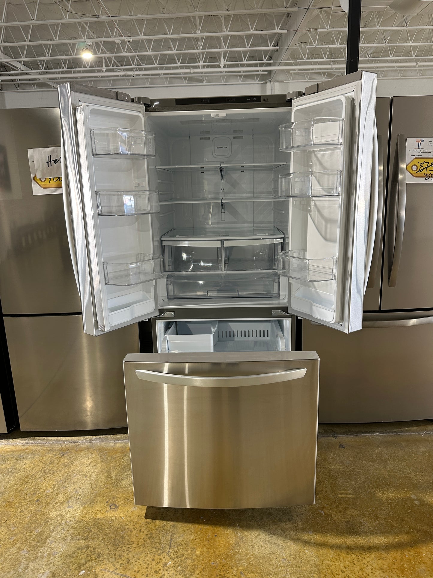 GORGEOUS! LG 22 Cu. ft. French Door Refrigerator MODEL: LFCS22520S REF13956S