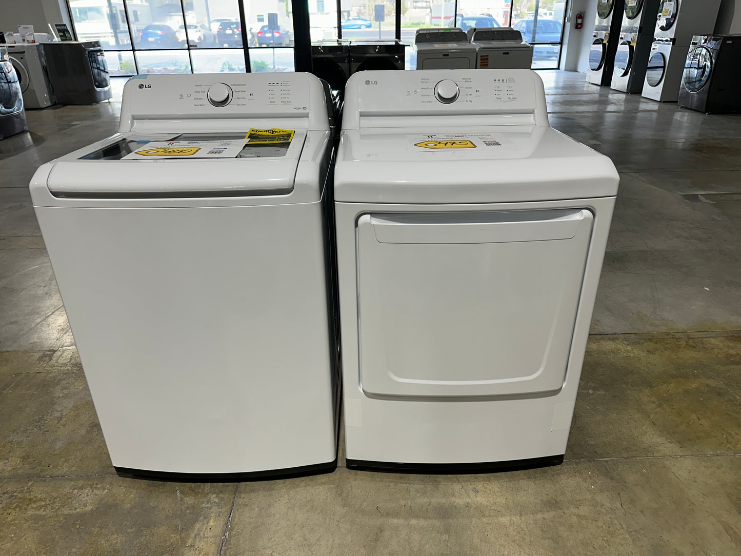 BRAND NEW LG TOP LOAD WASHER ELECTRIC DRYER WAS12591S DRY13141S