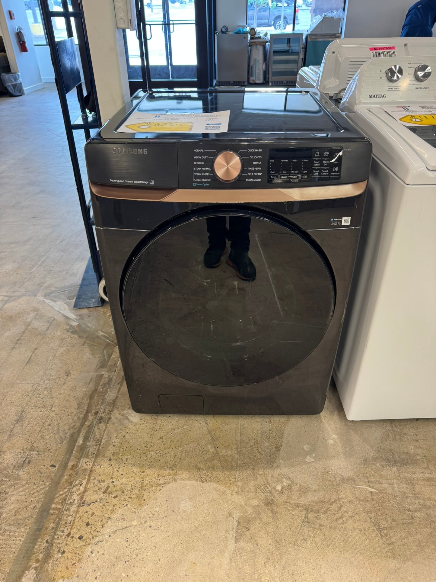 BEAUTIFUL NEW Samsung 5 cu ft Front Load Washer MODEL: WF50BG8300AVUS WAS10338R