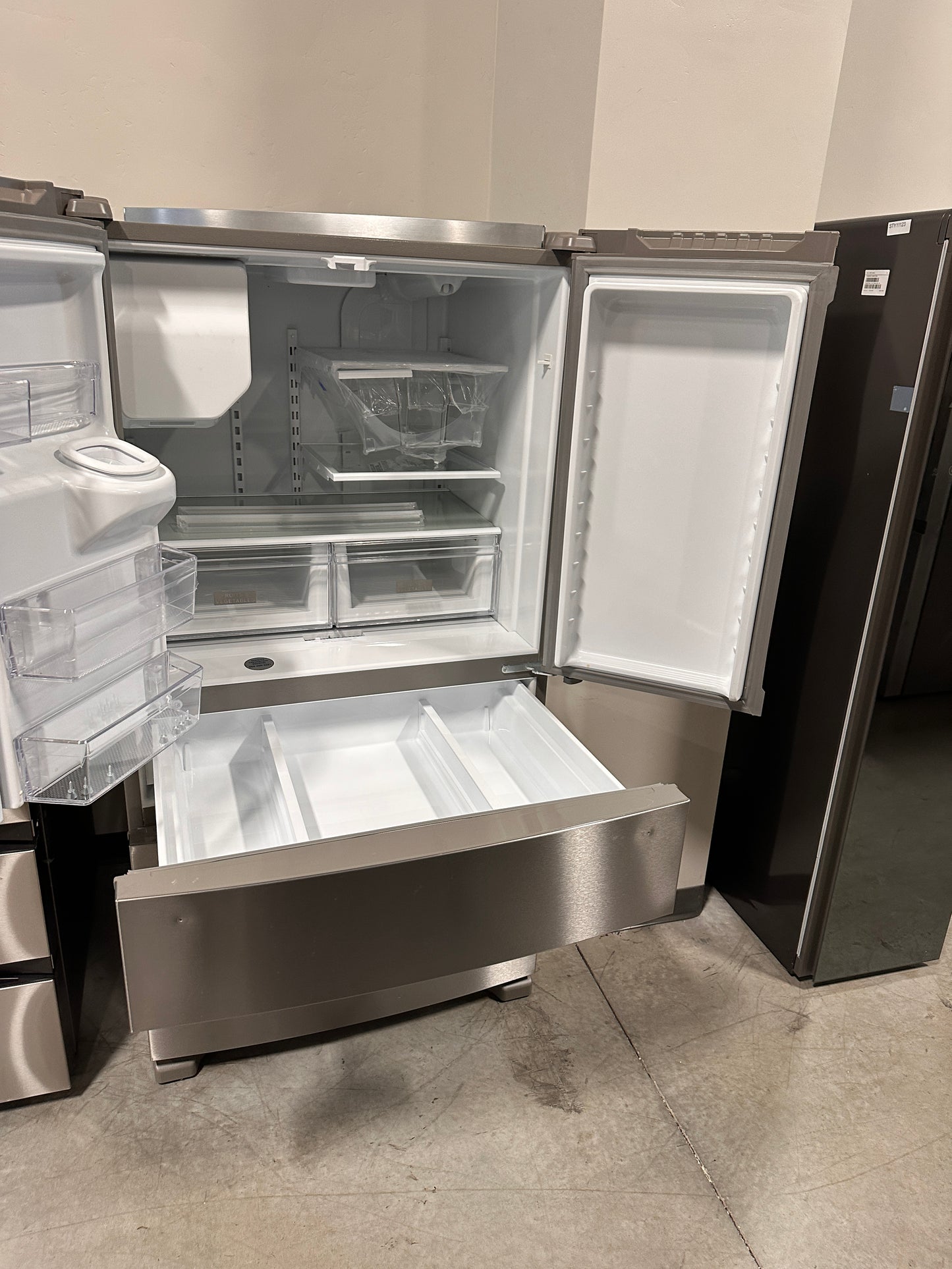 New Whirlpool - 24.5 Cu. Ft. French Door Refrigerator with Two-Tier Freezer Storage Model: WRMF3636RZ REF13627
