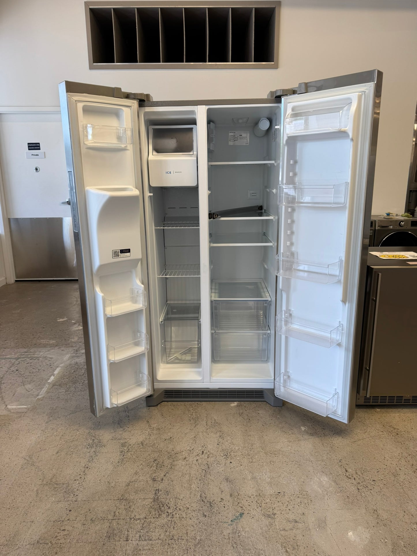 BRAND NEW Frigidaire Standard Depth Side by Side Refrigerator MODEL: FRSS2323AS REF10433R