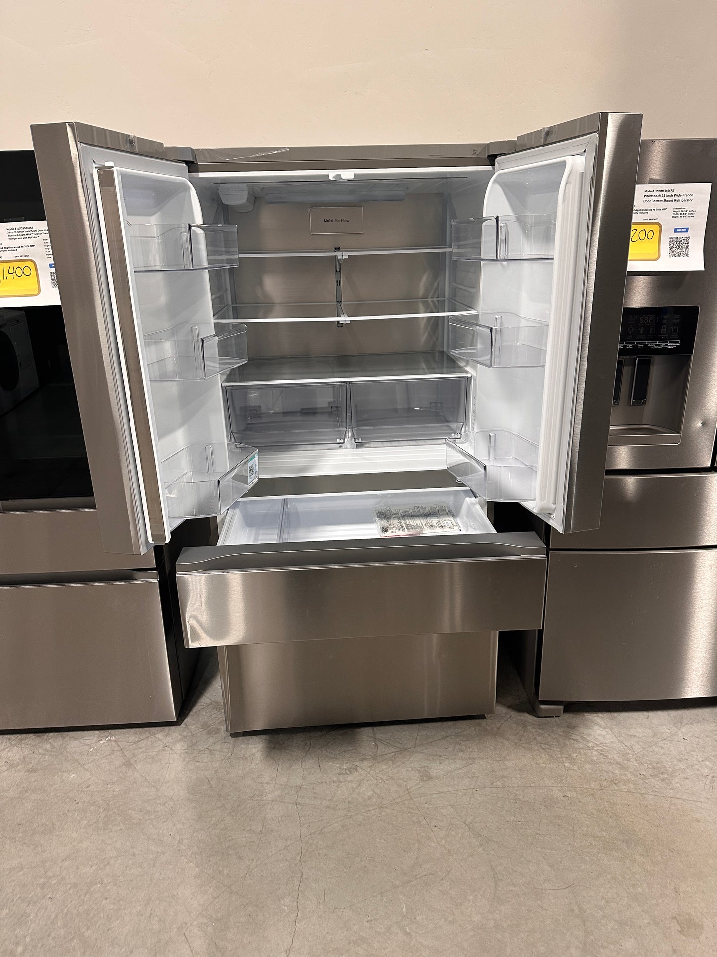 LOW PRICE LG 30 Cu.Ft. 4-Door French Door Refrigerator MODEL: LF30S8210S REF13644