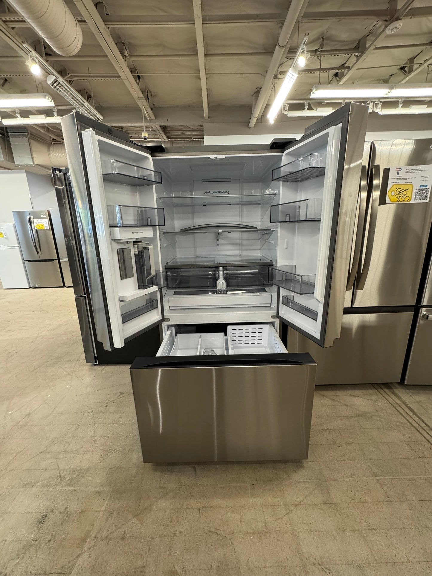SAMSUNG SMART STANDARD DEPTH MEGA CAPACITY REFRIGERATOR MODEL: RF32CG5300SR REF10387R