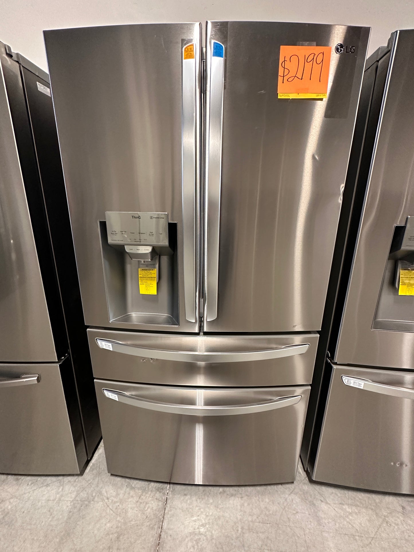 French Door Smart Refrigerator with Craft Ice - Stainless steel Model:LRMXS3006S REF12556