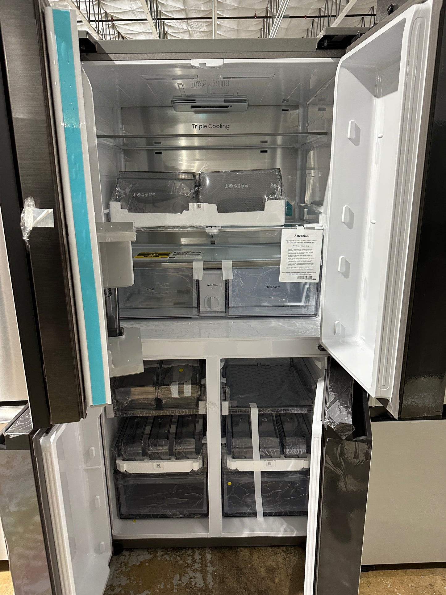 4-Door Flex Refrigerator with customizable panel Model:RF29A967512/AA REF12101S