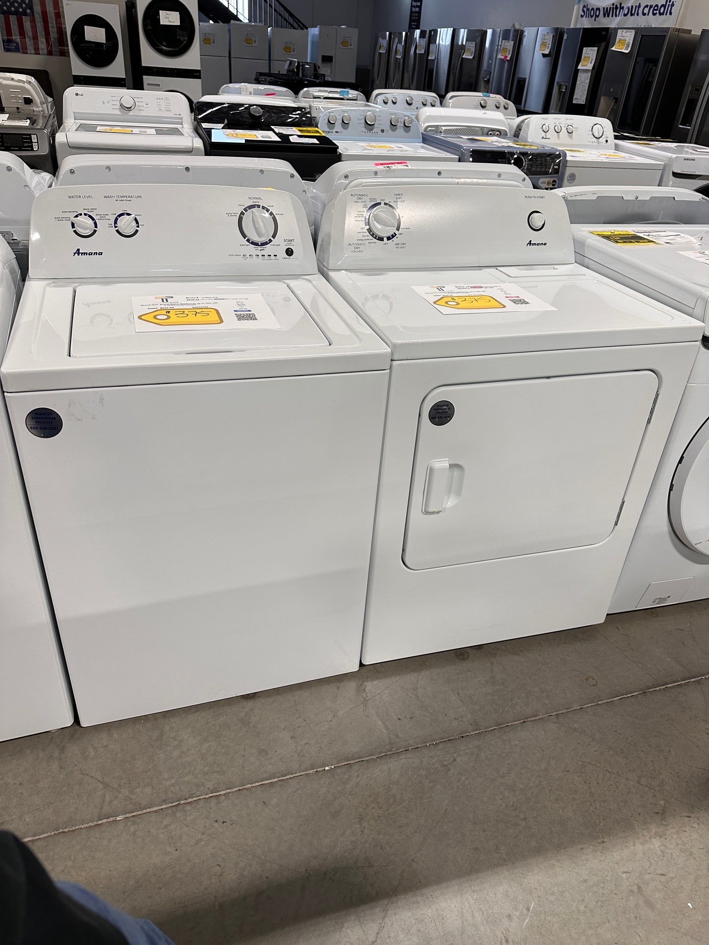 LOW PRICE! BRAND NEW LAUNDRY SET TOP LOAD WASHER ELECTRIC DRYER WAS13734 DRY12958