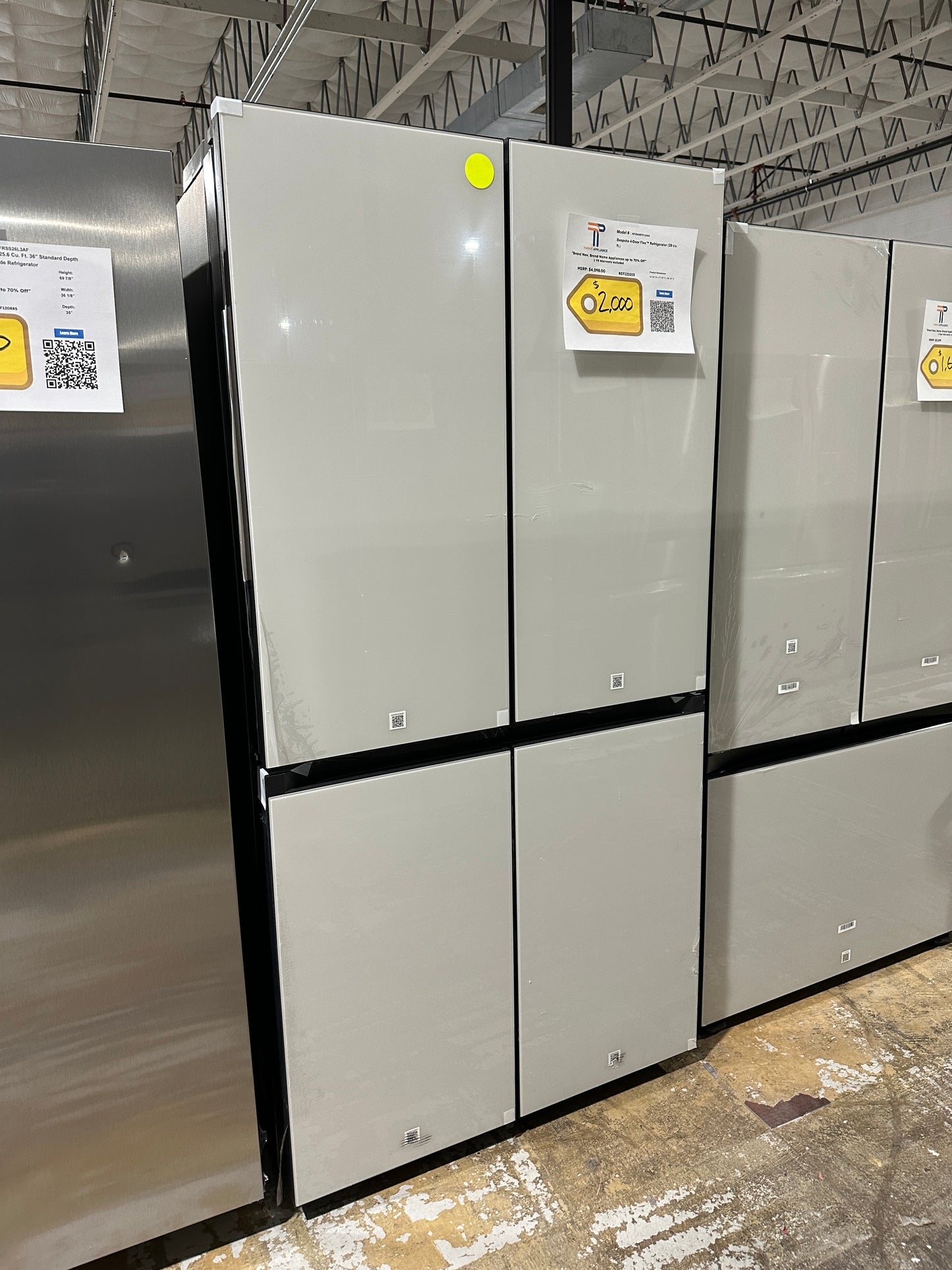 4-Door Flex Refrigerator with customizable panel Model:RF29A967512/AA REF12101S