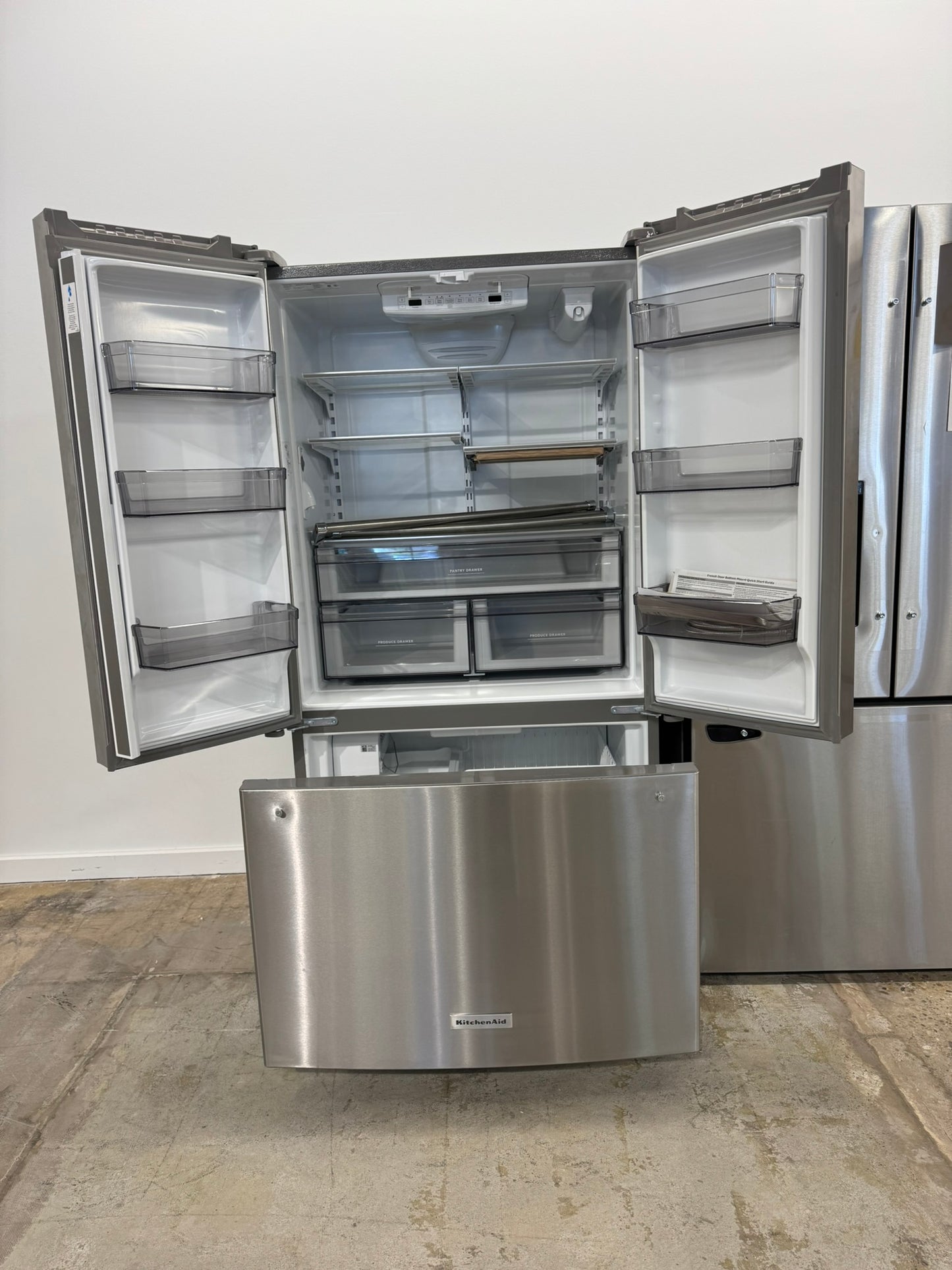 NEW! KitchenAid 36 in. 20 Cu. Ft. Counter Depth French Door Refrigerator MODEL: KRFC136RPS REF10432R