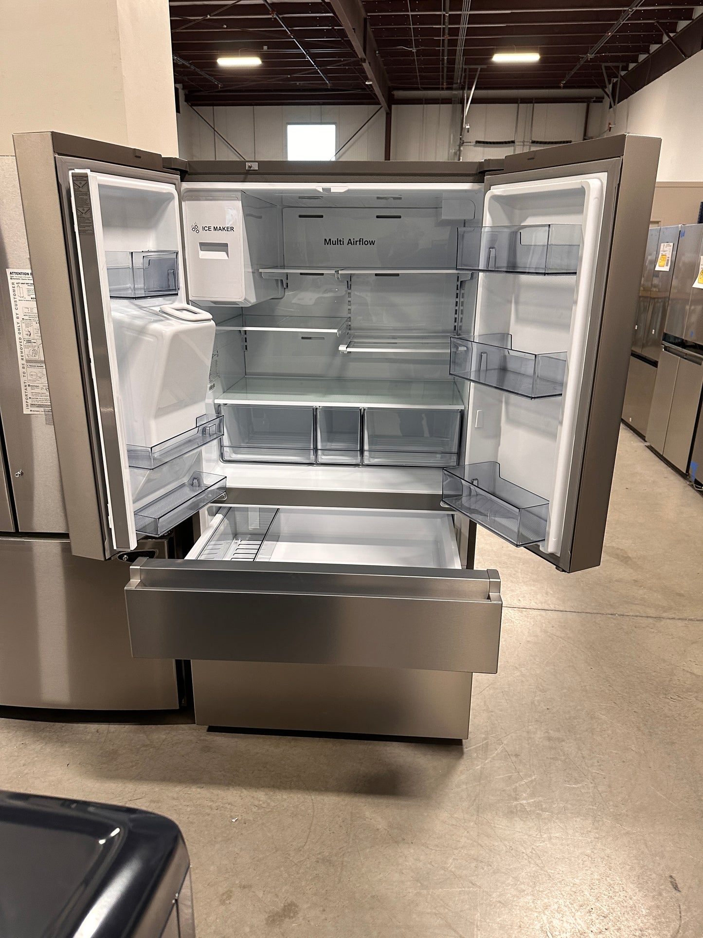 NEW! Hisense 25.6 Cu.Ft. Standard Depth 4 Door French Door Smart Refrigerator MODEL: HRM260N6TSE REF13761