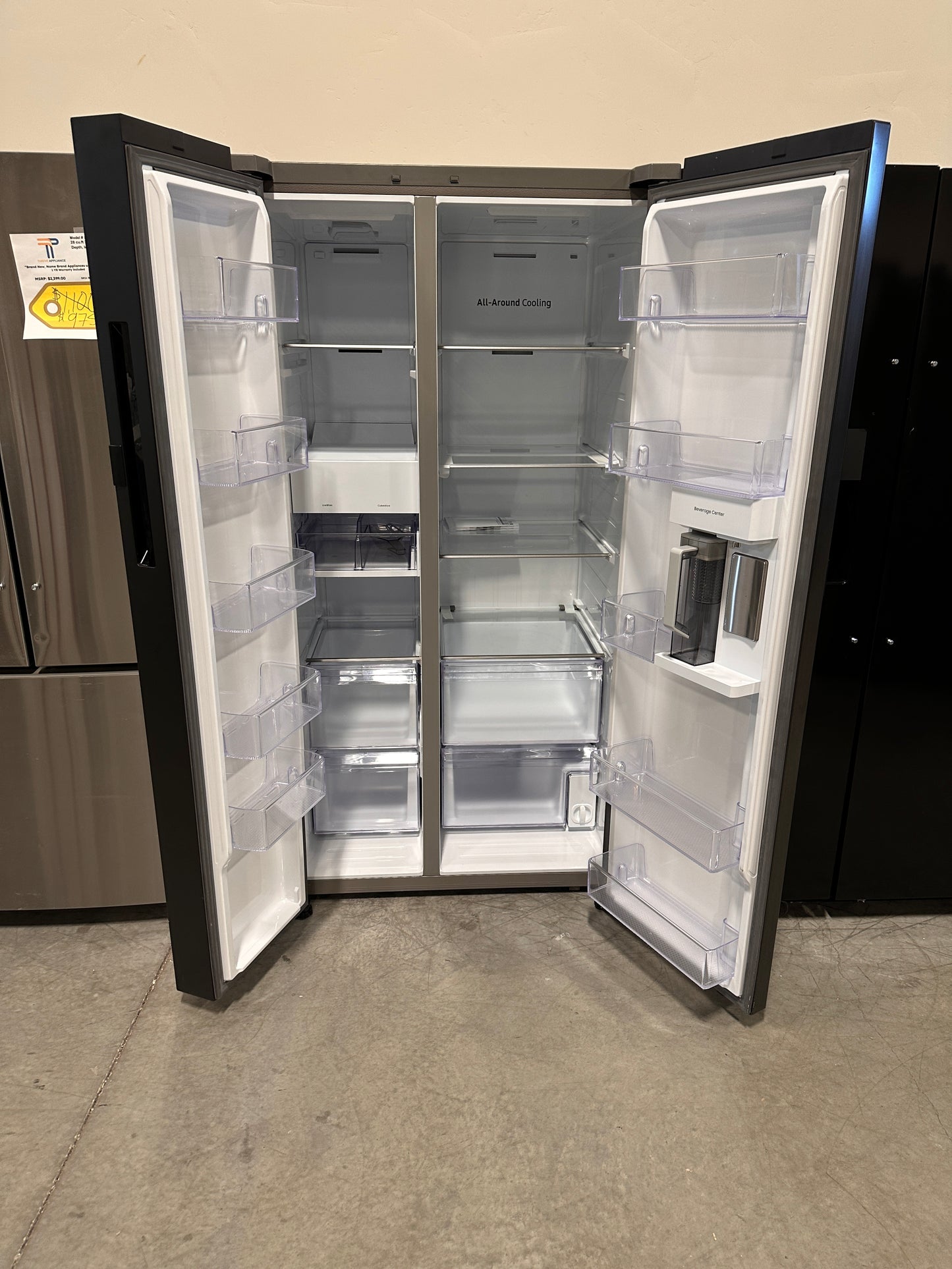GREAT NEW SAMSUNG SMART SIDE-BY-SIDE REFRIGERATOR MODEL: RS28CB7600QL REF13712
