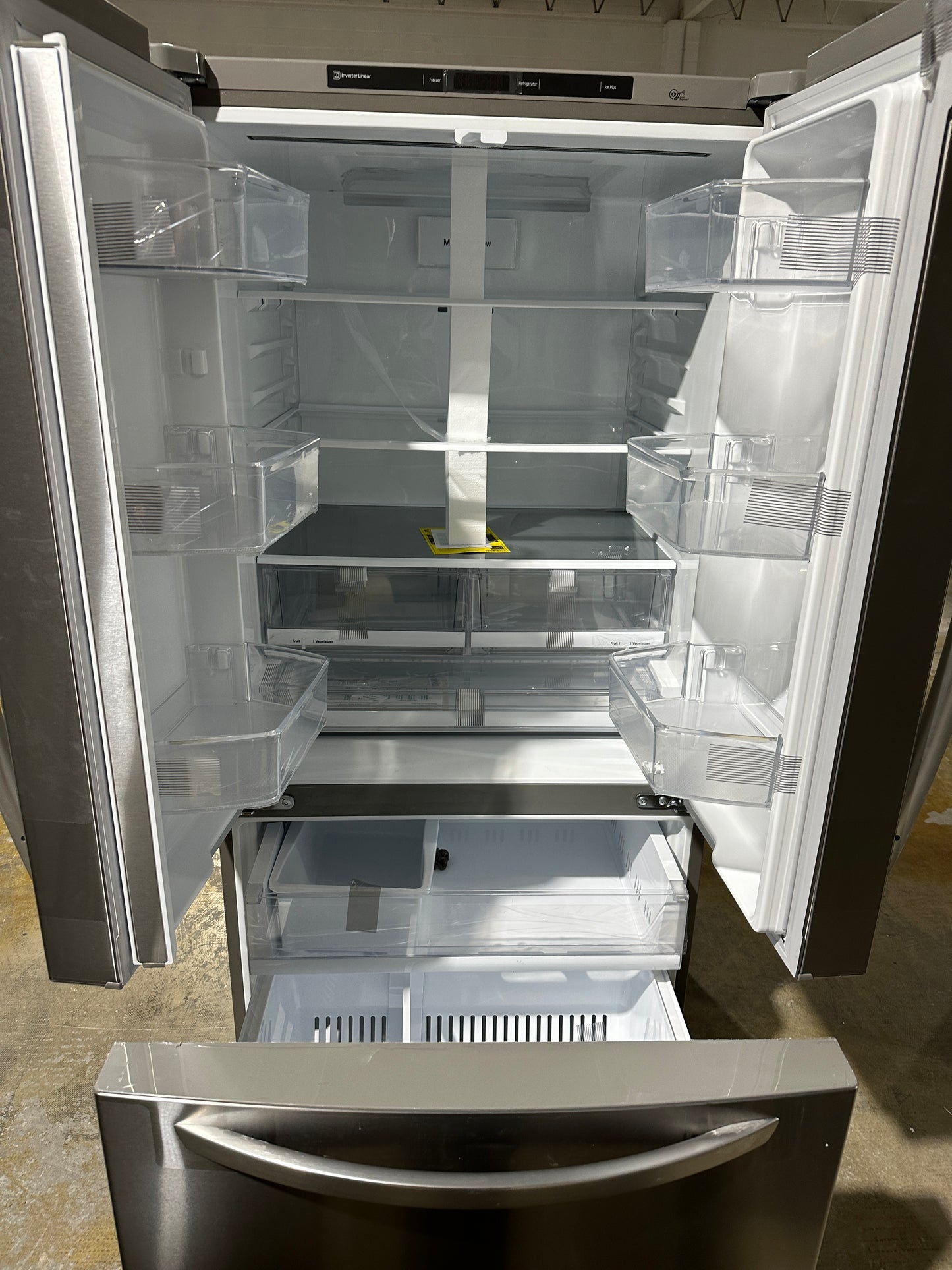 LG - 25.1 Cu. Ft. French Door Refrigerator with Ice Maker - Model:LRFCS25D3S REF12135S